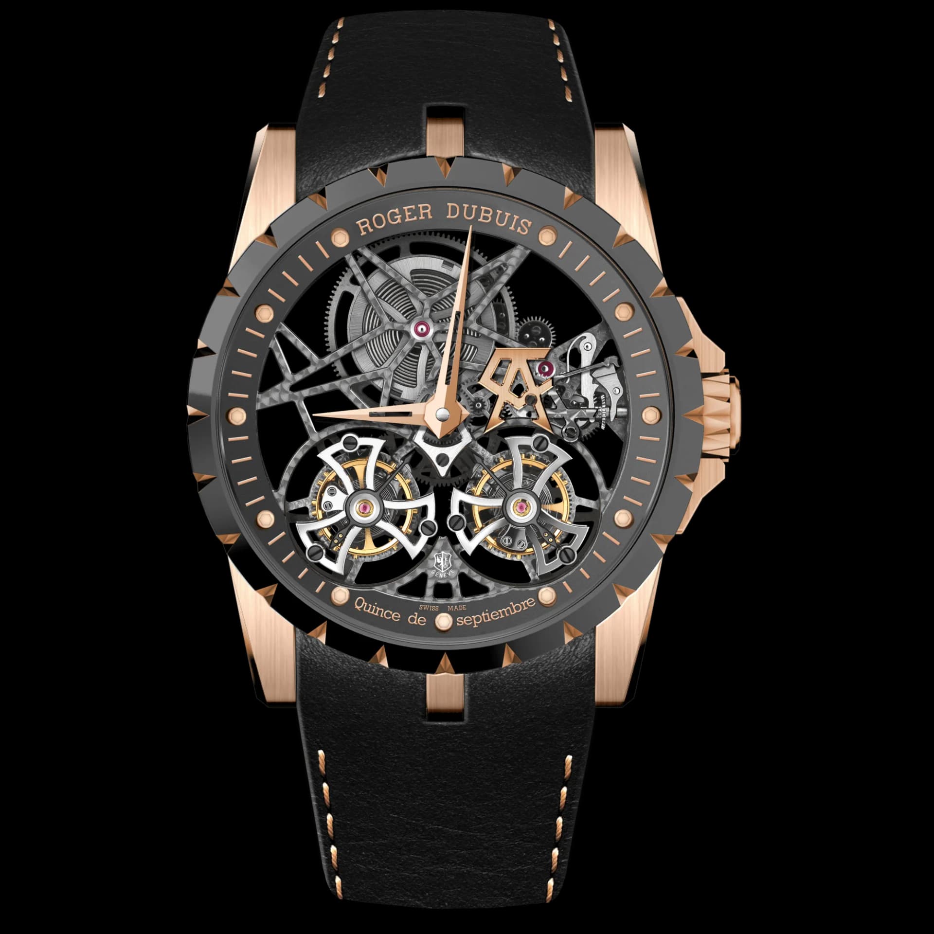 Roger Dubuis Excalibur Double Tourbillon Pink Gold 45mm – RD01SQ Kalibre