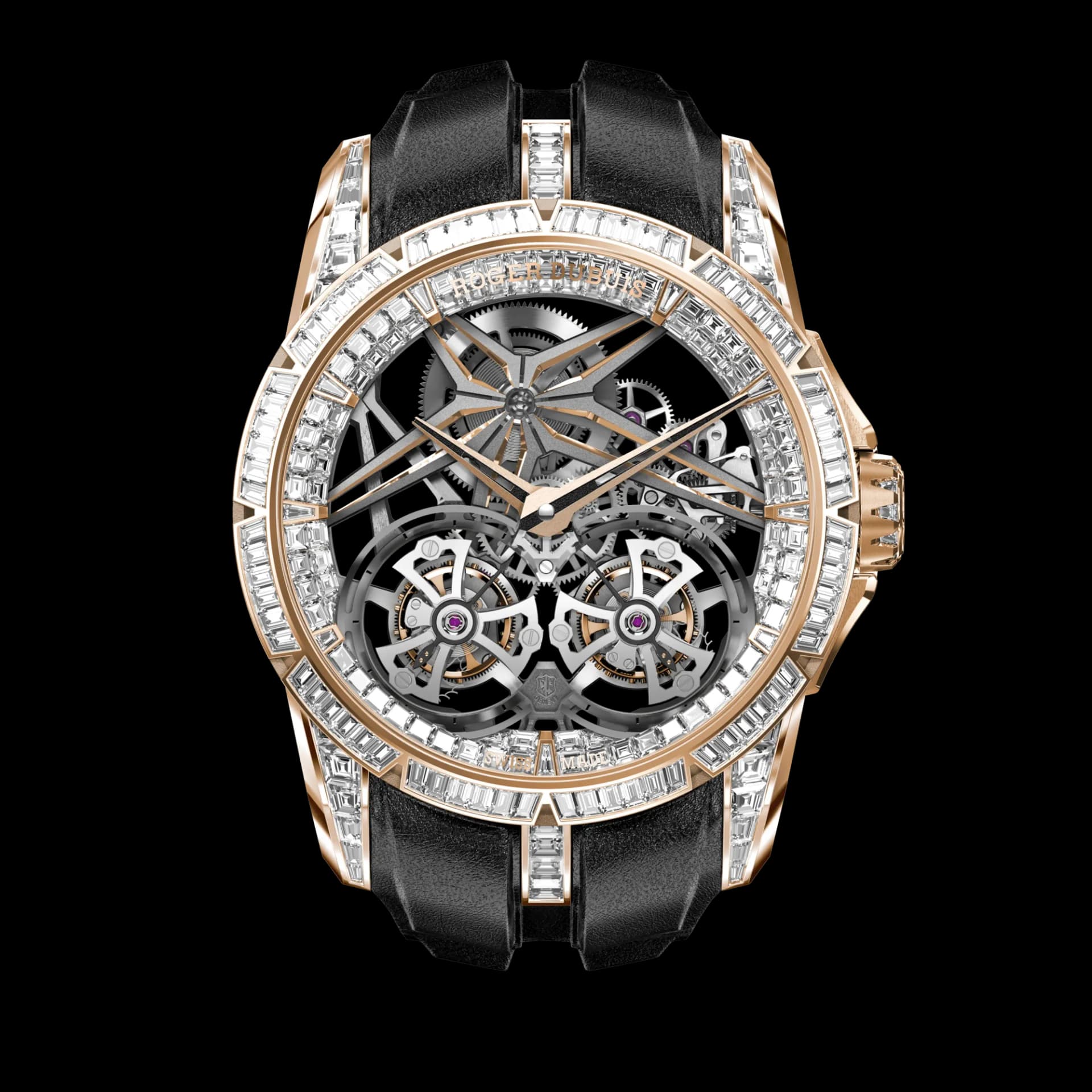 Roger Dubuis Excalibur Double Tourbillon Pink Gold 45mm – Pırlantalı