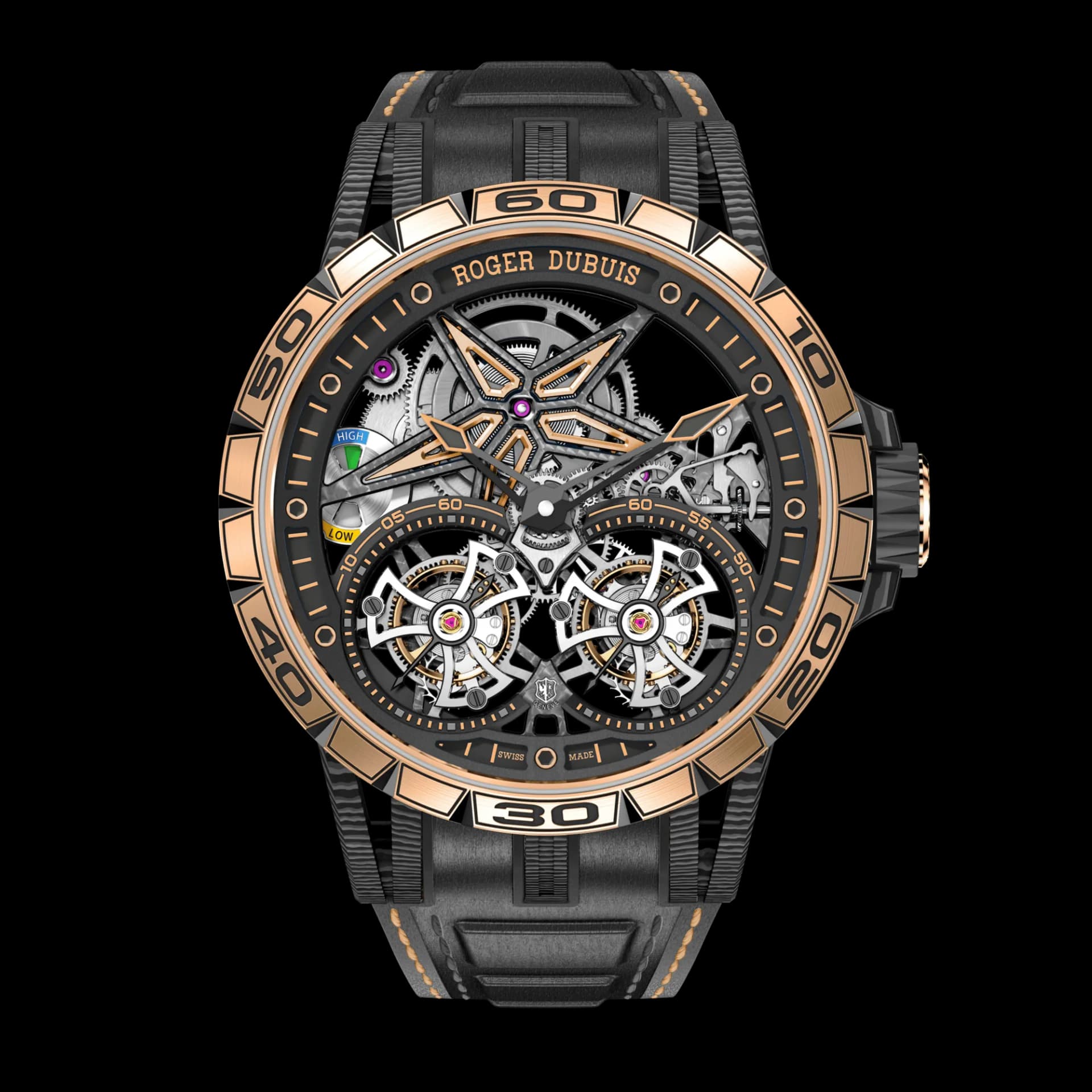 Roger Dubuis Excalibur Spider Double Tourbillon Carbon 47mm