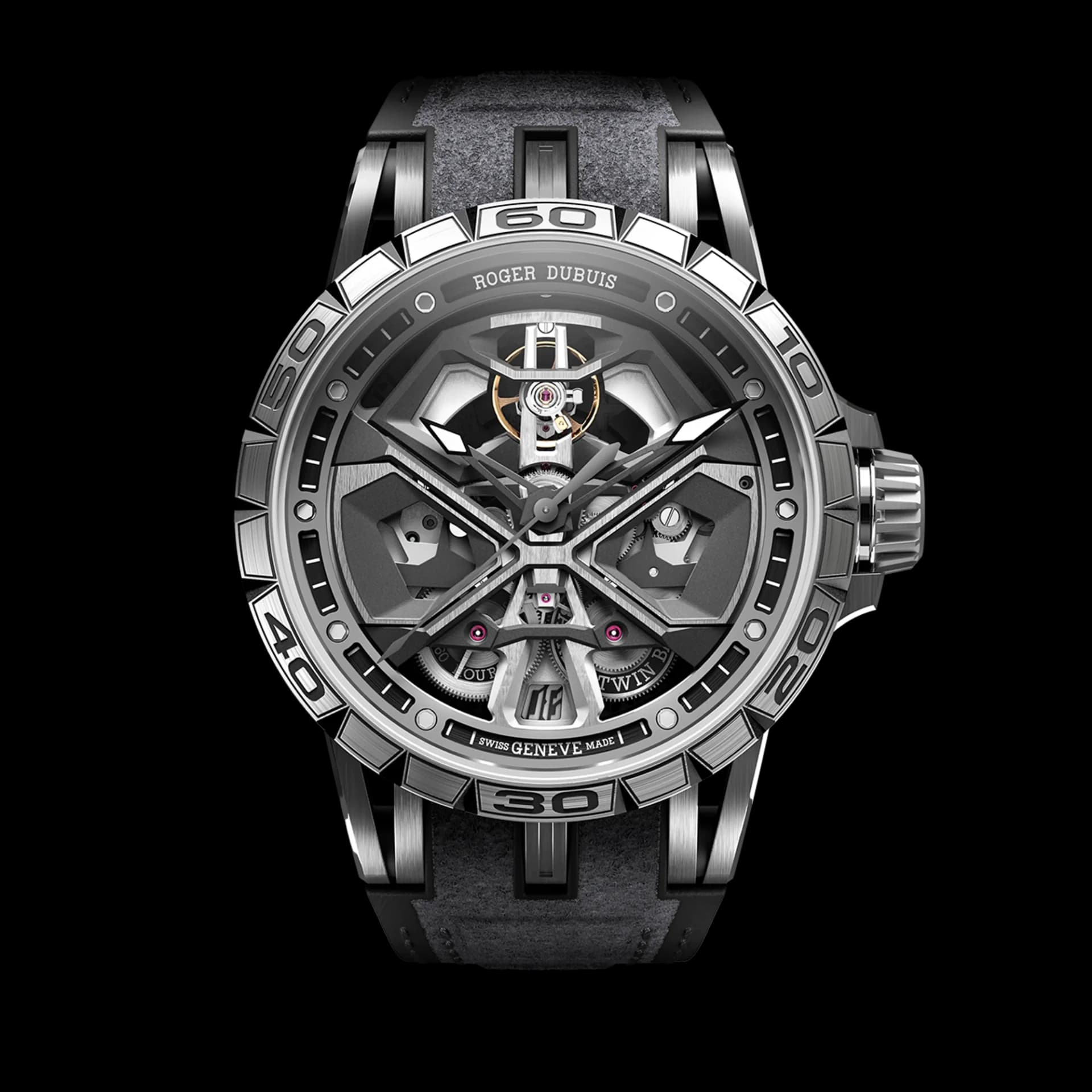 Roger Dubuis Excalibur Spider Monobalancier Huracán Titanium 45mm