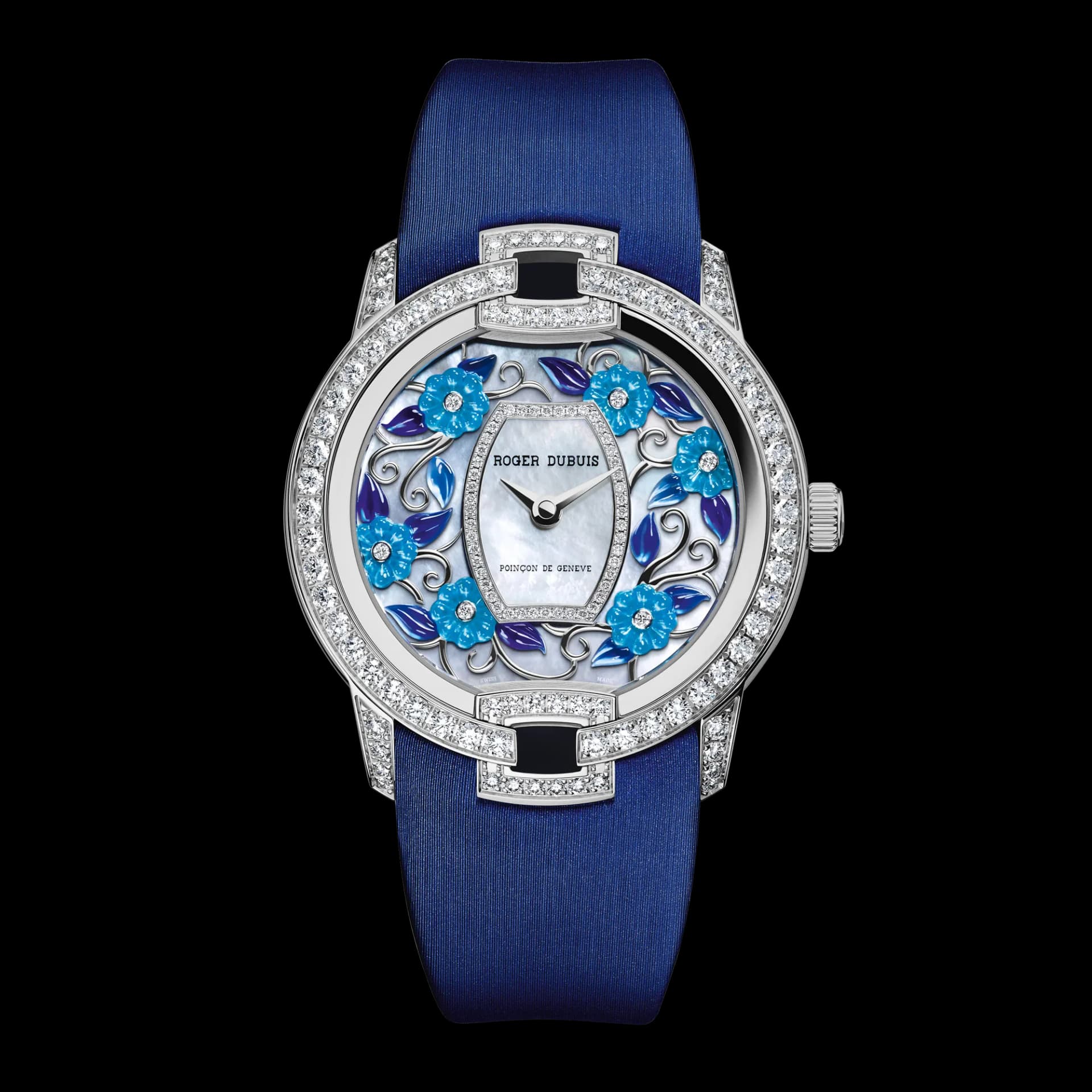 Roger Dubuis Velvet White Gold 36mm – Mavi Kumaş Kayış