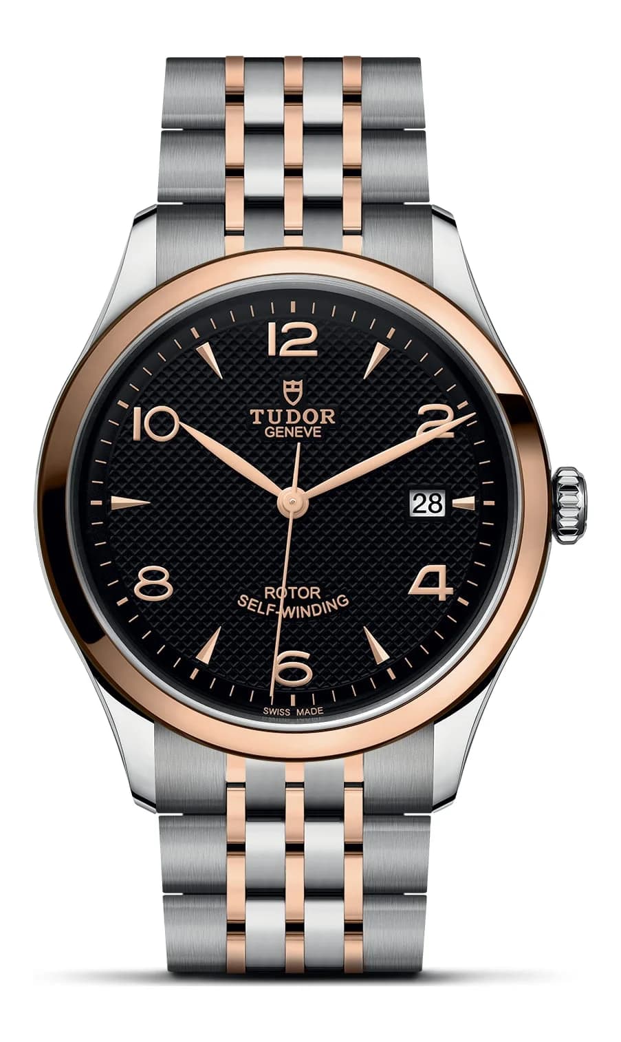 Tudor 1926 – 39 mm, Black Dial, Steel and Rose Gold Bracelet