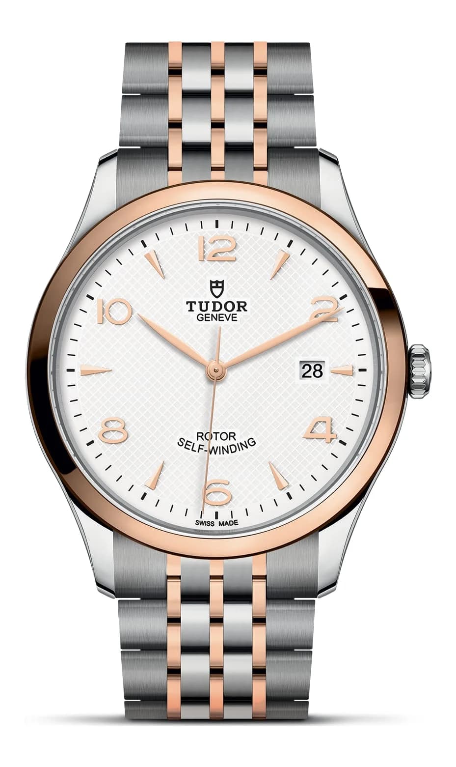 Tudor 1926 – 41 mm, White Dial, Steel and Rose Gold Bracelet