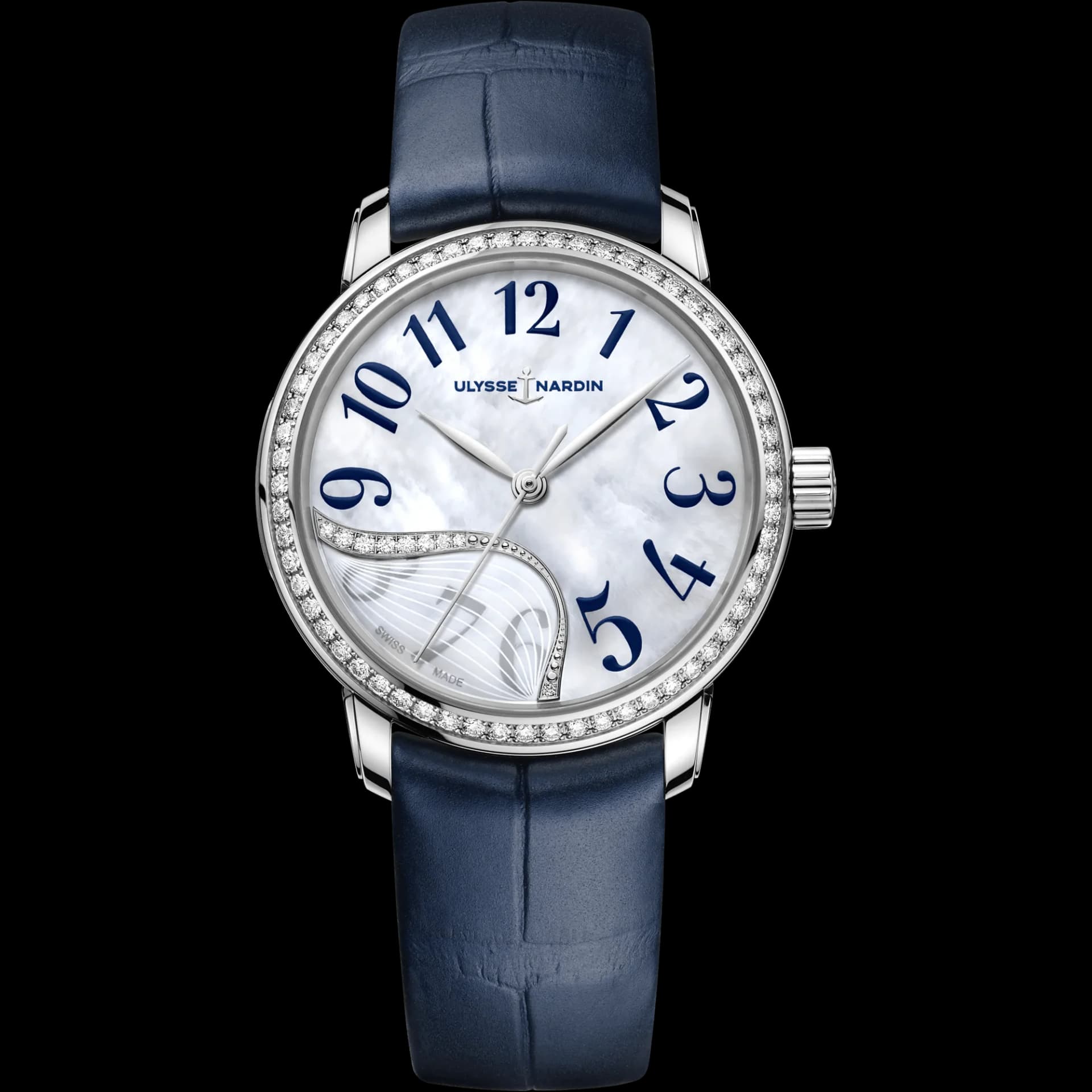 Ulysse Nardin Classico Jade 34 mm – Mavi Timsah Derisi Kayış