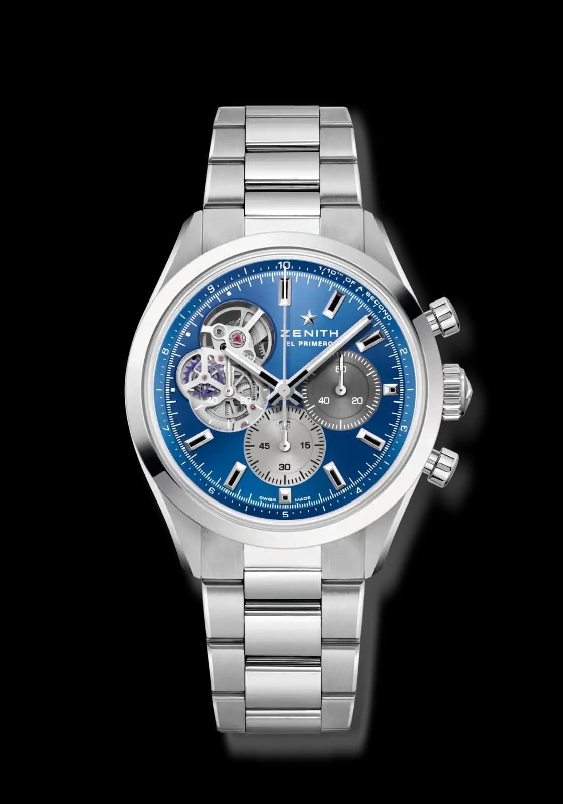 Zenith Chronomaster Open – Çelik, Mavi Kadran