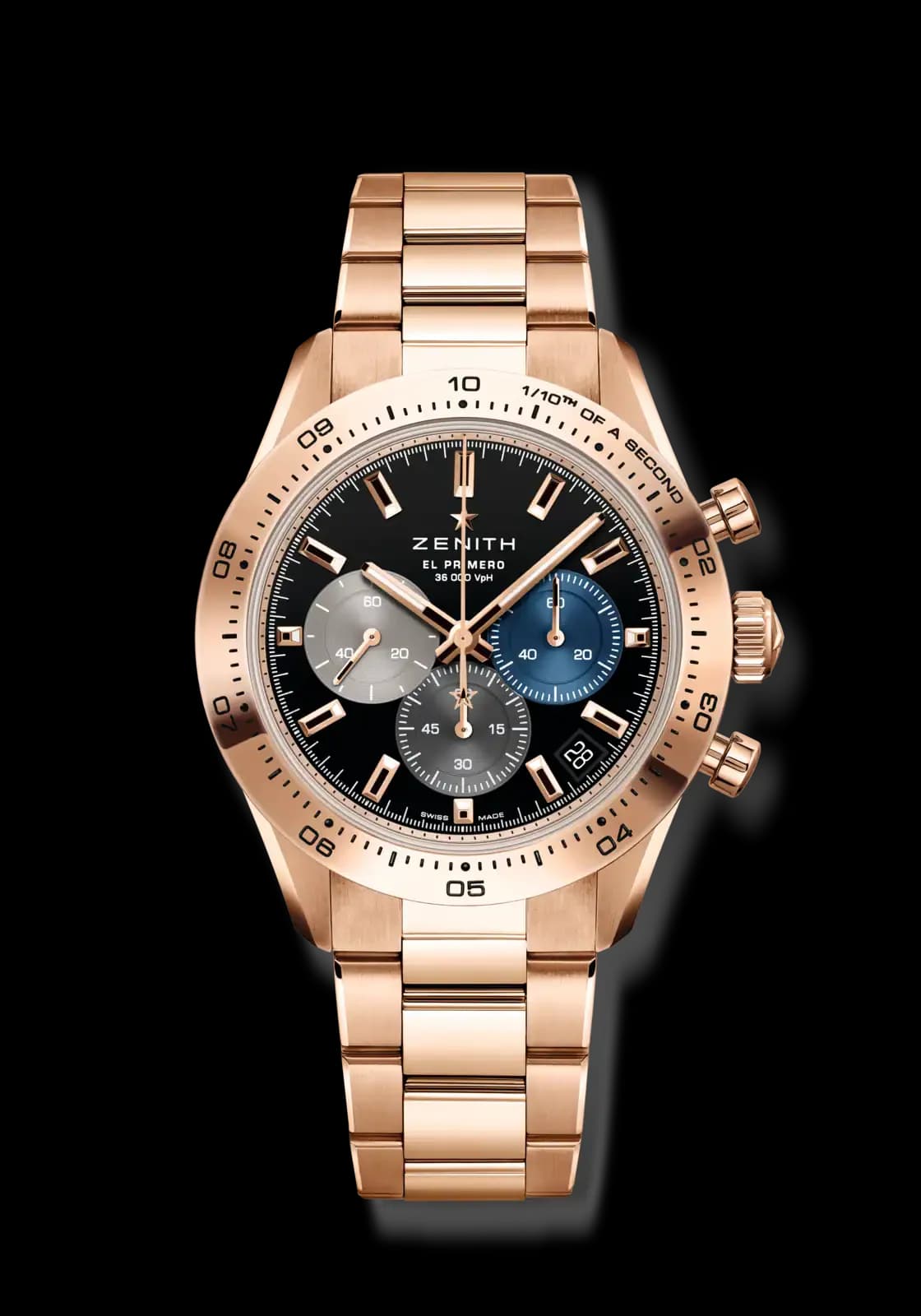 Zenith Chronomaster Sport – Pembe Altın, Siyah Kadran