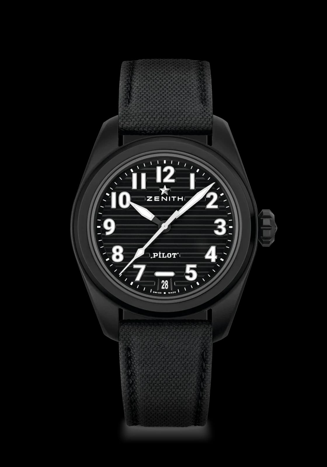 Zenith Pilot Automatic – Siyah Seramik, Siyah Kadran