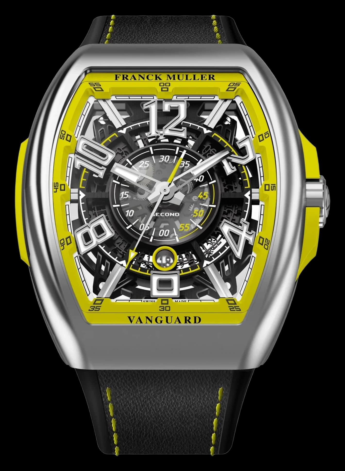 Franck Muller Vanguard Racing Skeleton – White Gold, Yellow