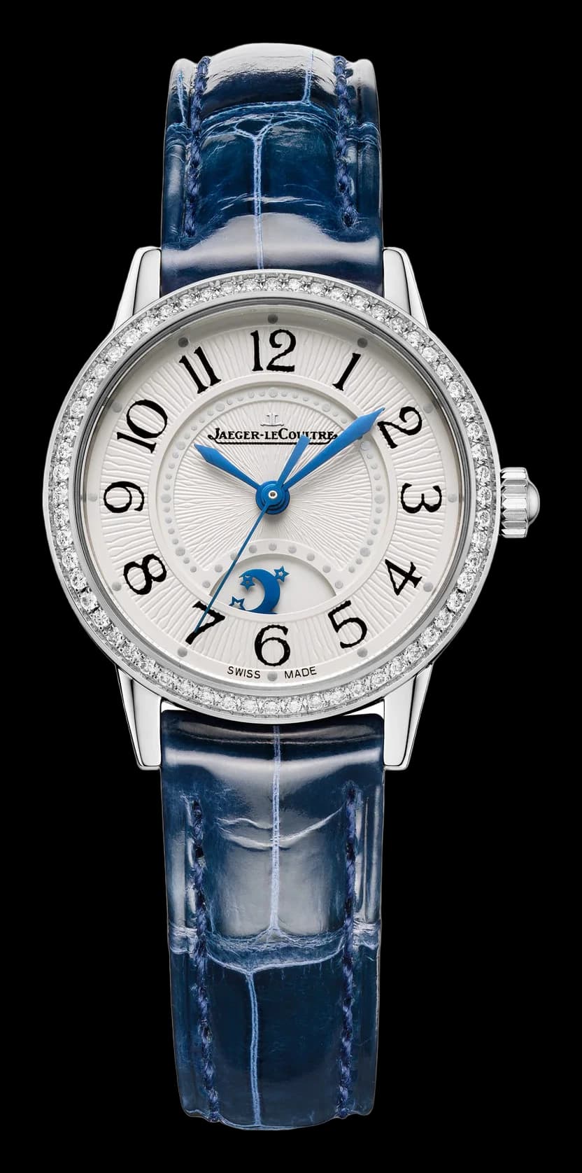 Jaeger-LeCoultre Rendez-Vous Classic Night & Day – Çelik, 29 mm, Mavi Kayış, Pırlanta