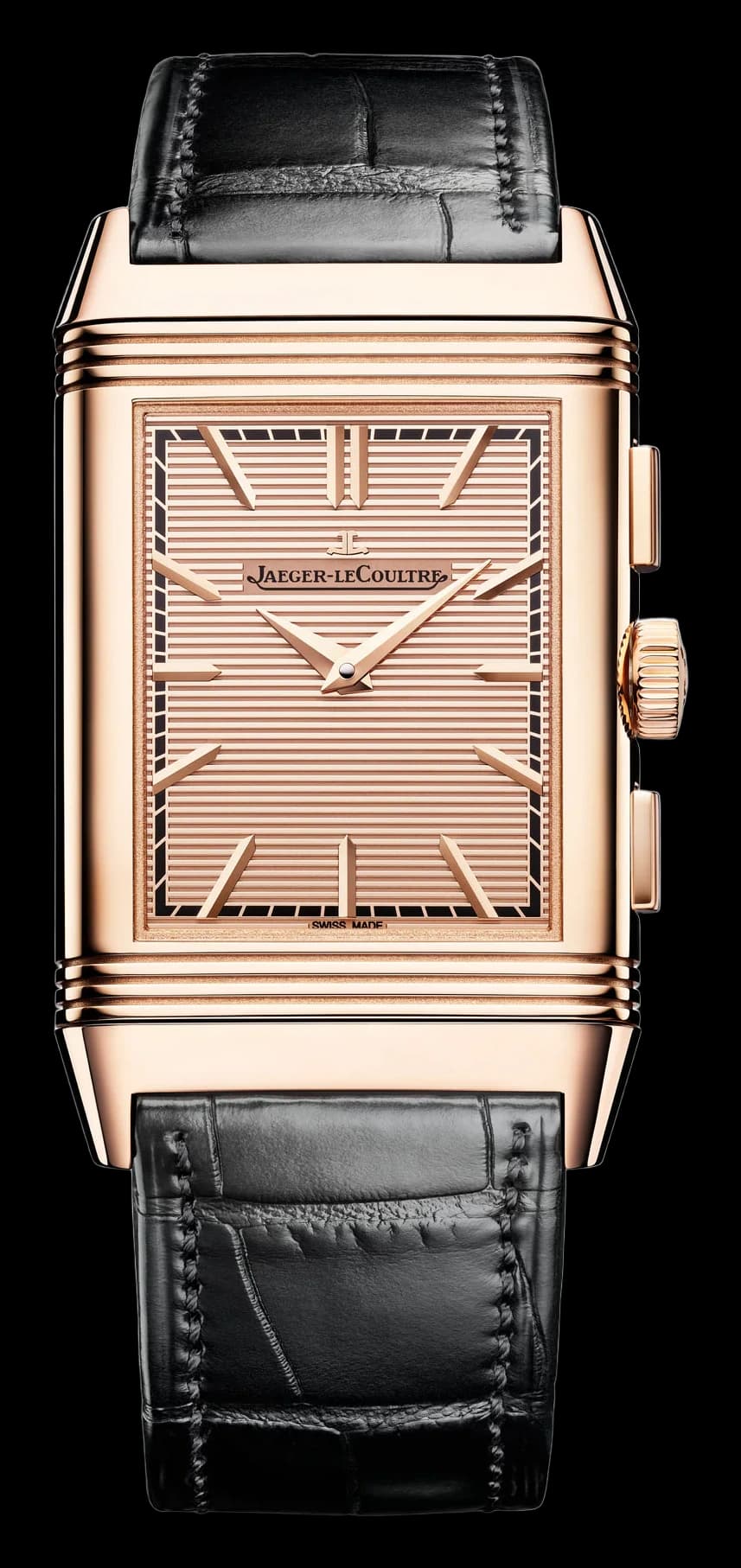 Jaeger-LeCoultre Reverso Tribute Chronograph – Pembe Altın, Altın Sarısı Kadran