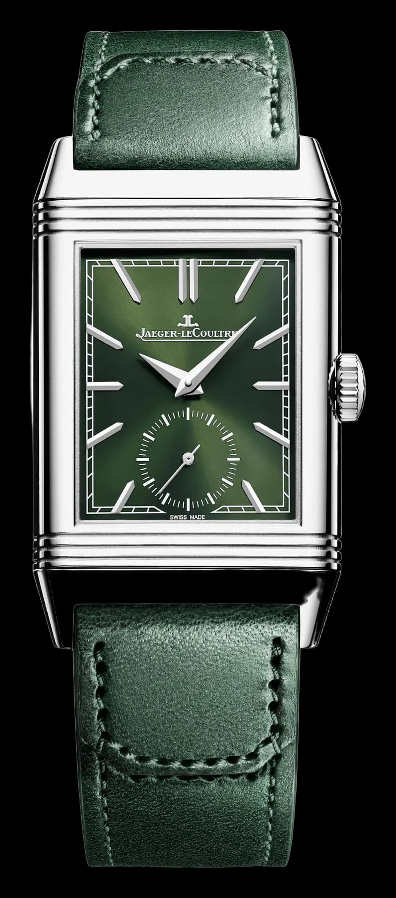 Jaeger-LeCoultre Reverso Tribute Monoface Small Seconds – Çelik, Yeşil Kadran