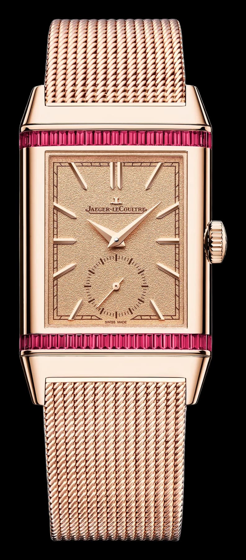 Jaeger-LeCoultre Reverso Tribute Monoface Small Seconds – Pembe Altın, Altın Sarısı Kadran, Yakut