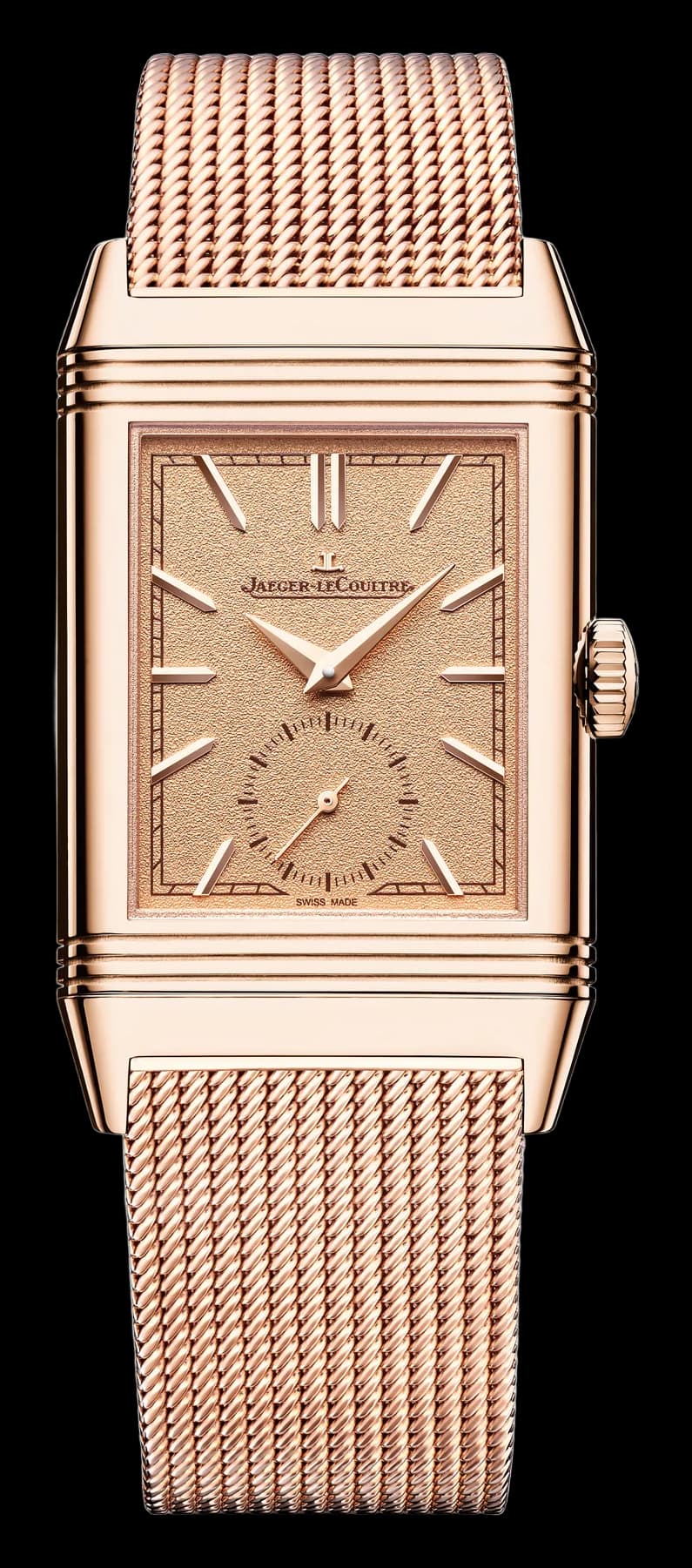 Jaeger-LeCoultre Reverso Tribute Monoface Small Seconds – Pembe Altın, Altın Sarısı Kadran