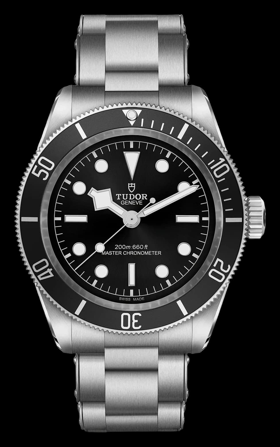 Tudor Black Bay – 41 mm, Black Dial, 3-Link Steel Bracelet, Black Bezel