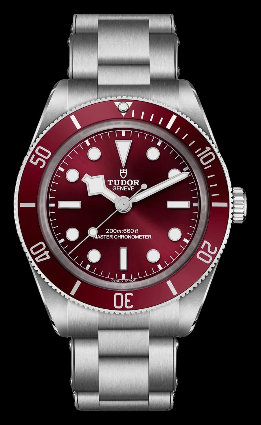 Tudor Black Bay 58 – 39 mm, Burgundy Dial, 3-Link Riveted Steel Bracelet