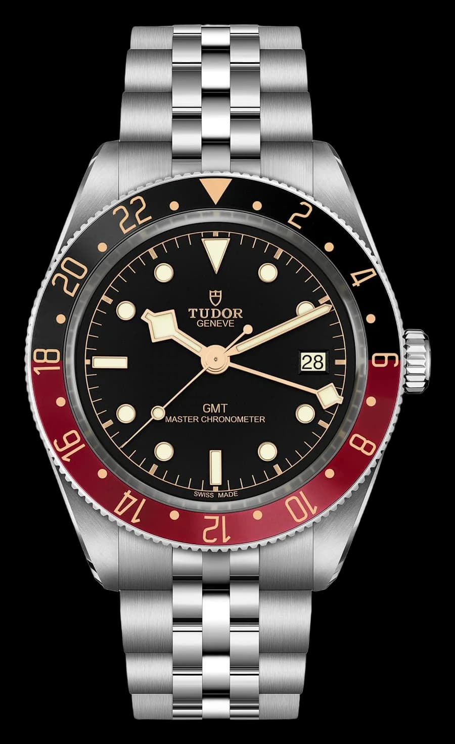 Tudor Black Bay 58 GMT – 39 mm, Black Dial, 5-Link Steel Bracelet