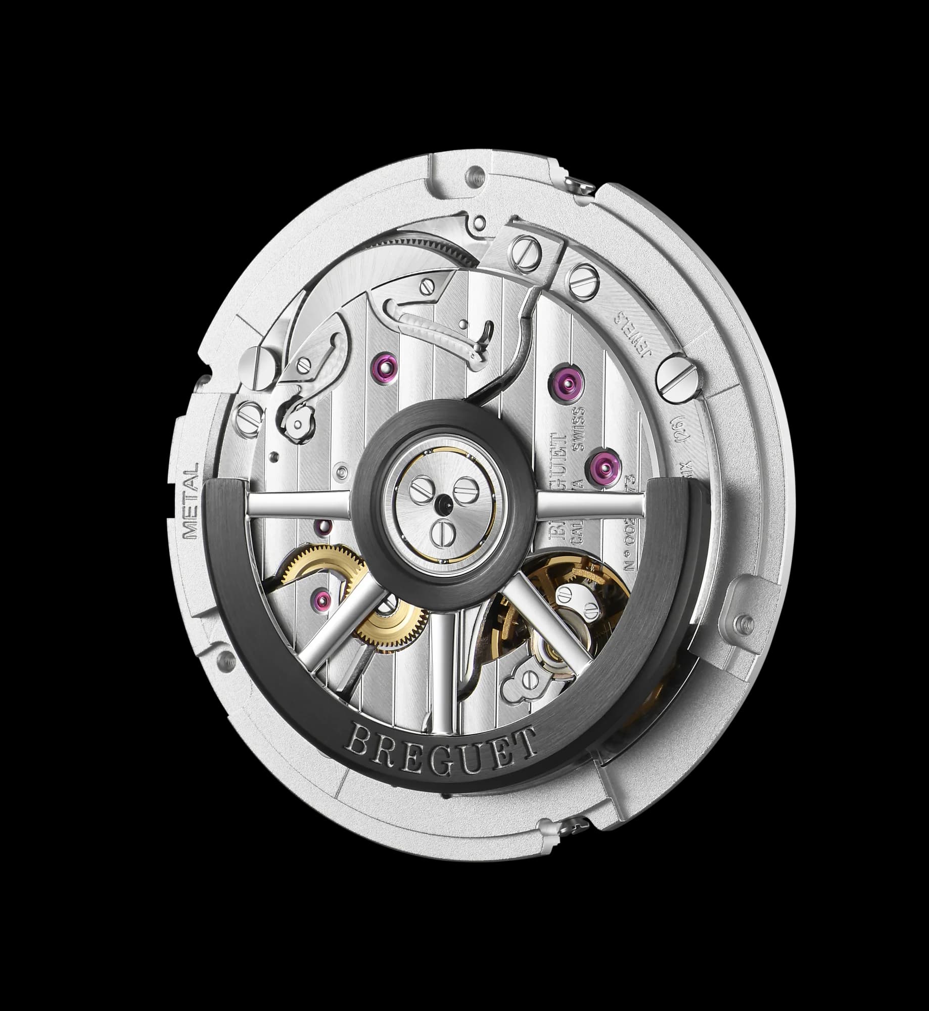 Breguet Marine 5517 – Titanyum, Mavi Kadran, Güneş Işını, Timsah Derisi Kayış 3