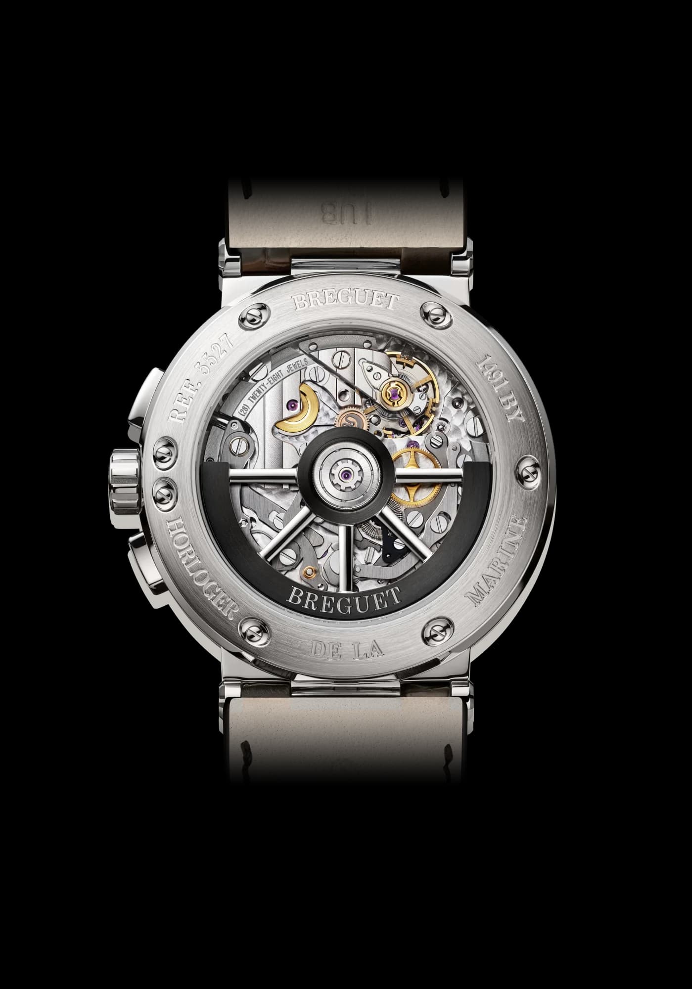 Breguet Marine Chronographe 5527 – Titanyum, Arduvaz Kadran, Timsah Derisi Kayış 2