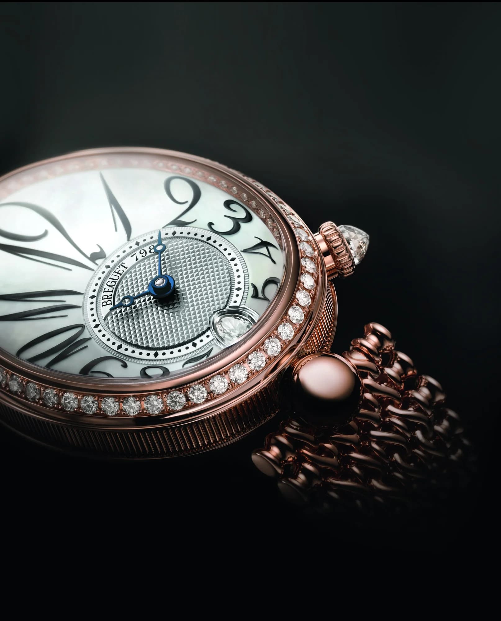 Breguet Reine de Naples 8918 – Pembe Altın, Sedef Kadran, Bilezik 3