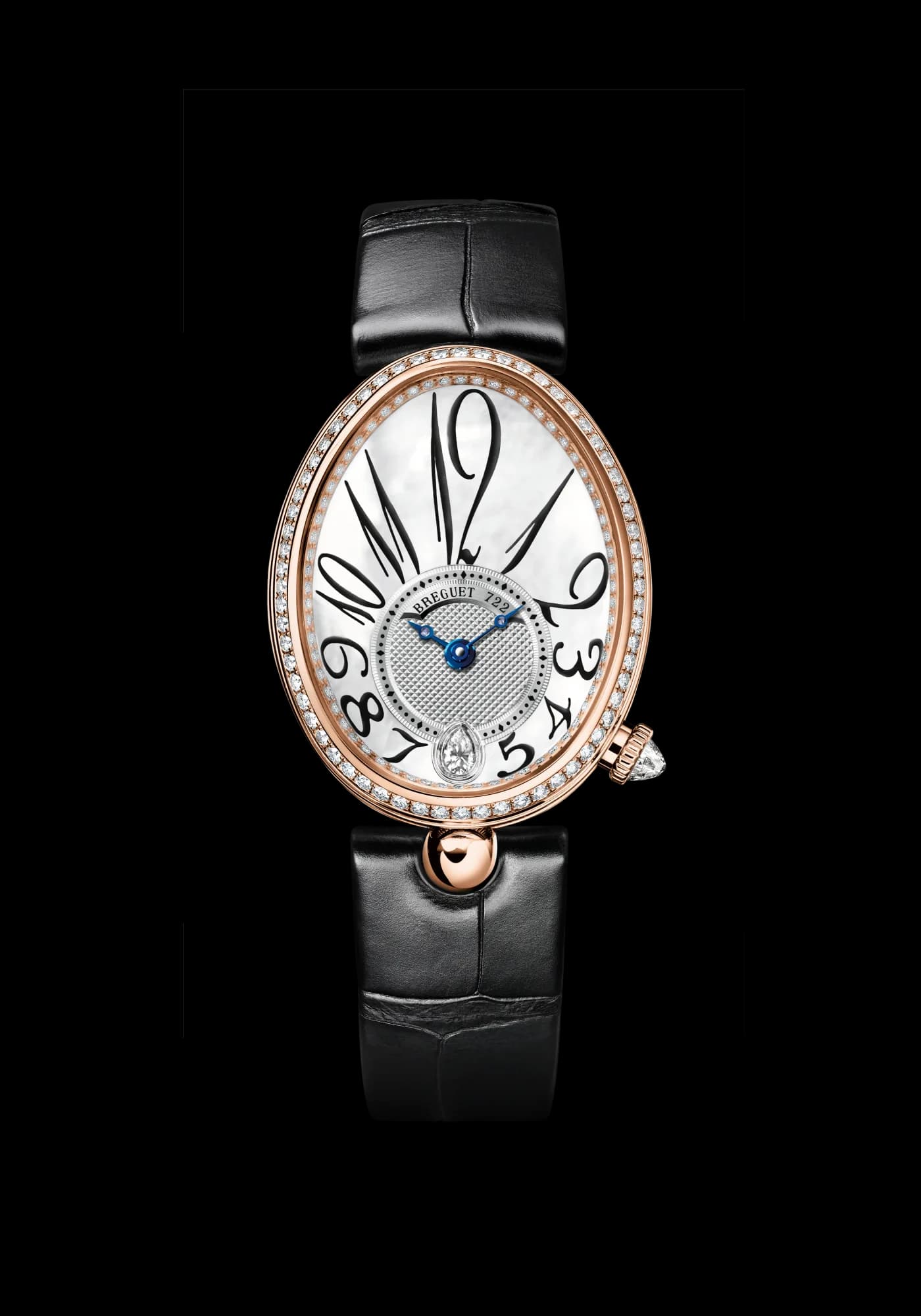 Breguet Reine de Naples 8918 – Pembe Altın, Sedef Kadran, Timsah Derisi Kayış 1