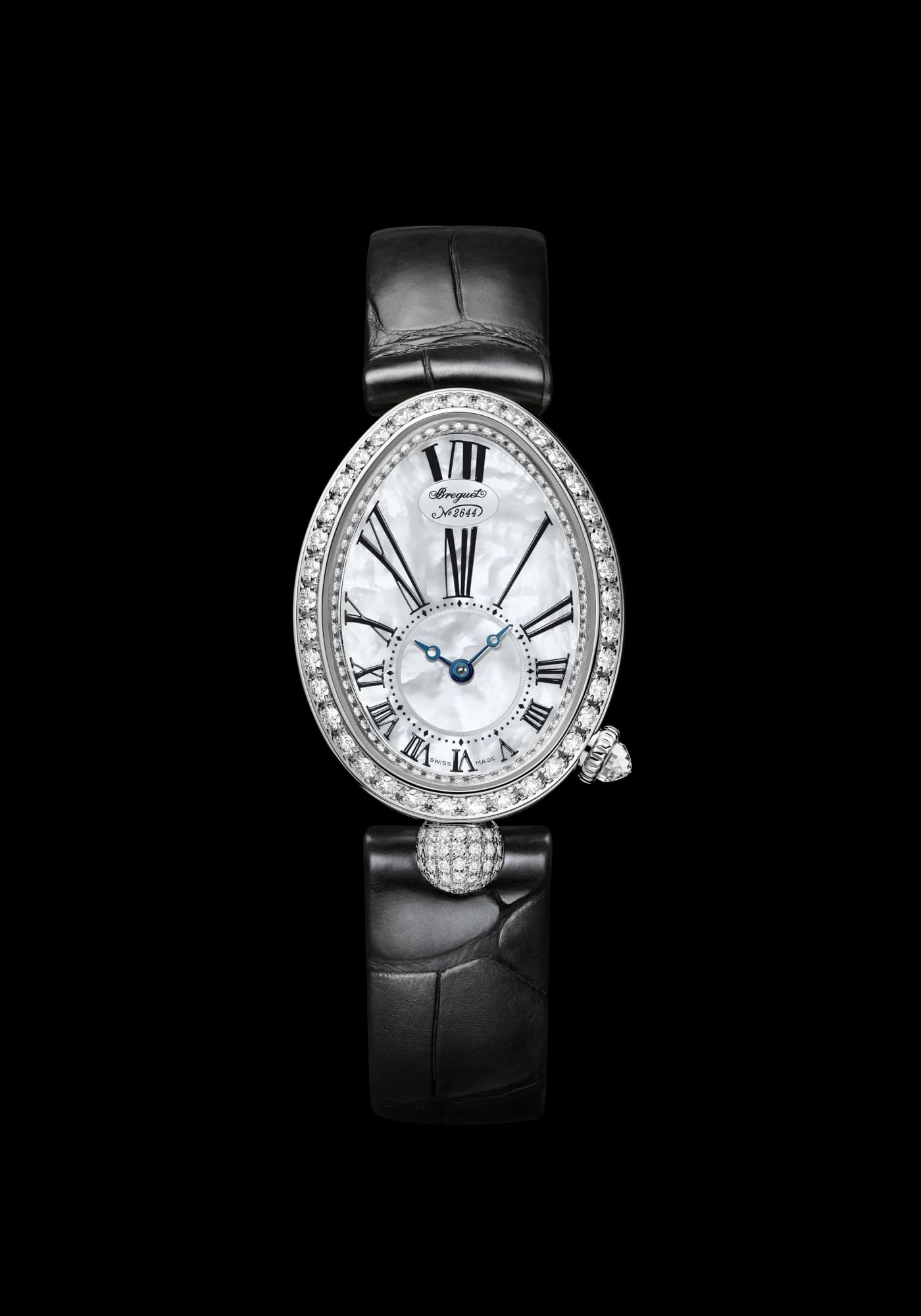 Breguet Reine de Naples 8928 – Beyaz Altın, Timsah Derisi Kayış, Rodyum Kaplama 1