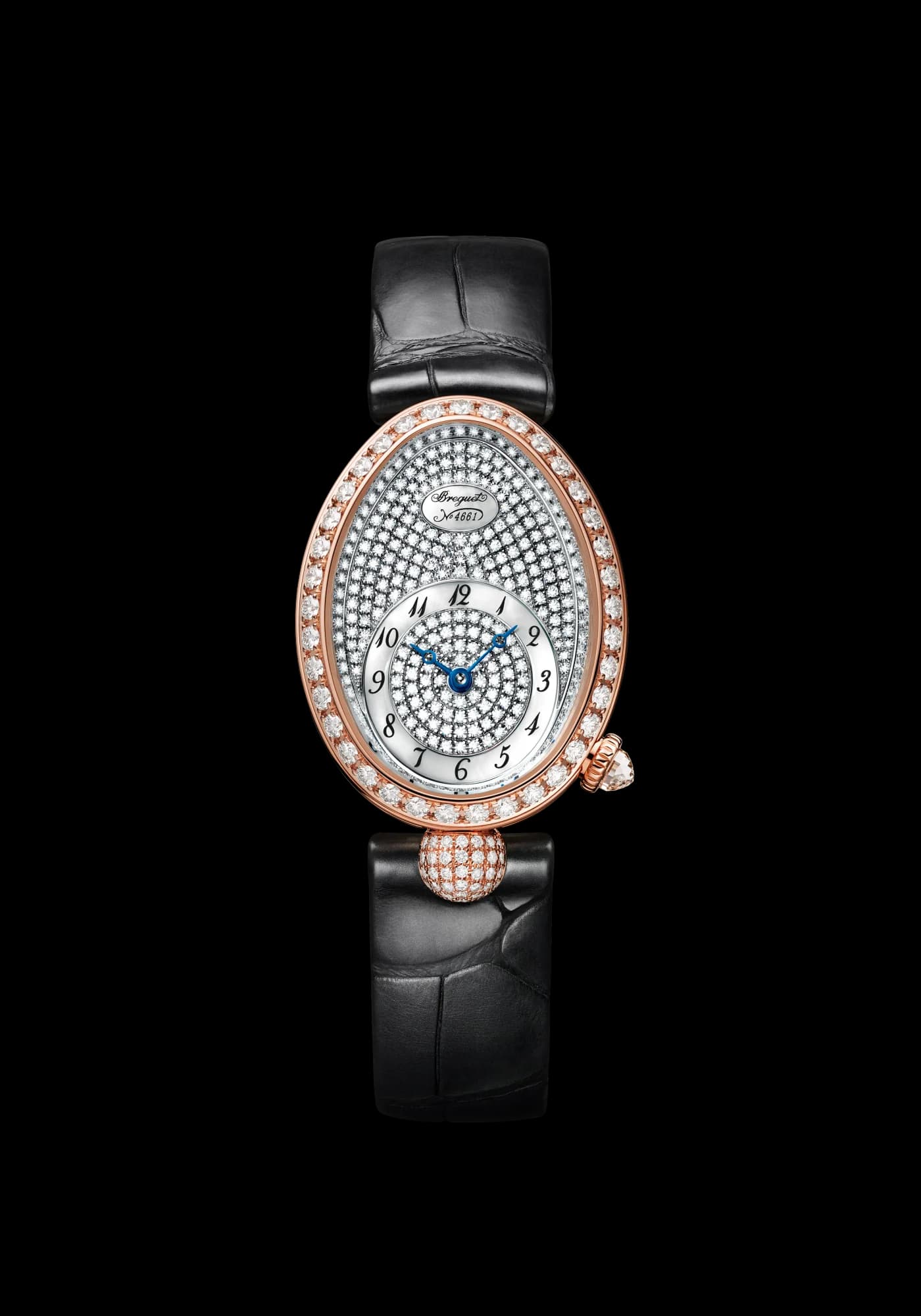 Breguet Reine de Naples 8928 – Pembe Altın, Pırlanta Kadran, Timsah Derisi Kayış 1