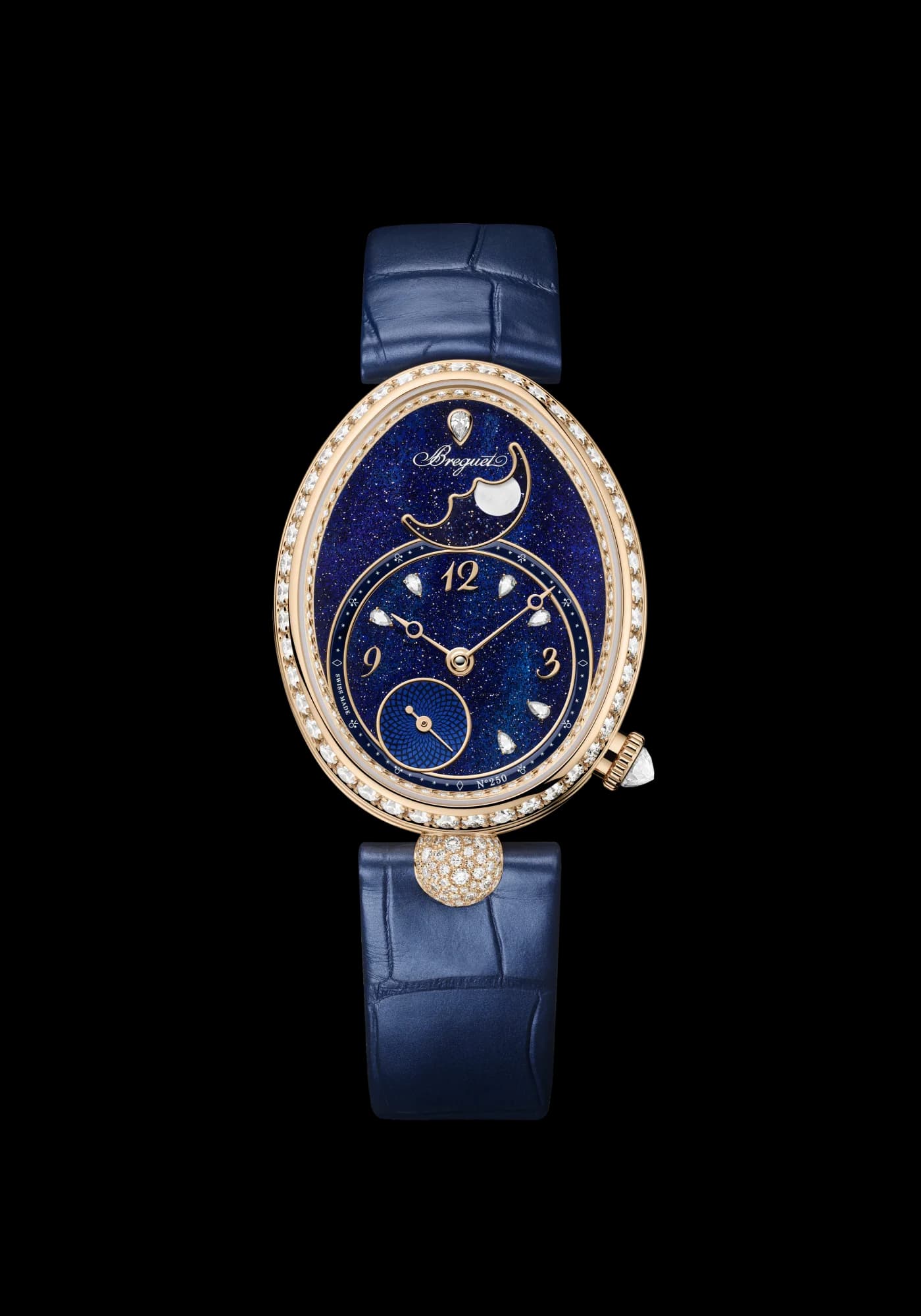 Breguet Reine de Naples Phase de Lune 9935 – Aventurin Kadran, Timsah Derisi Kayış 1