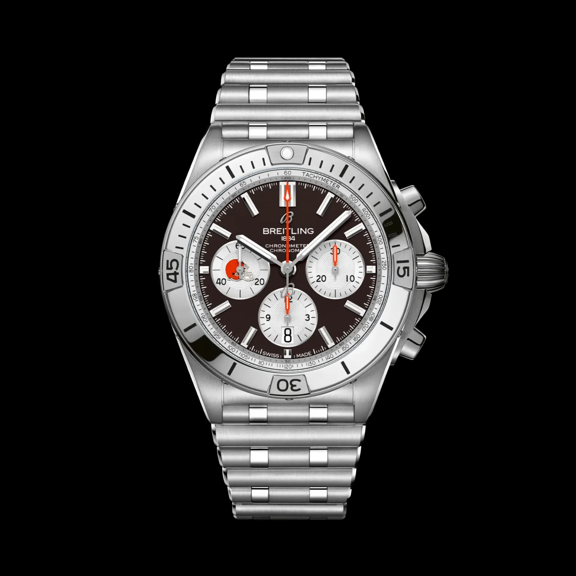 Breitling Chronomat B01 42 NFL Cleveland Browns Edition – Çelik Bilezik (AB01342B1B6A1) 1