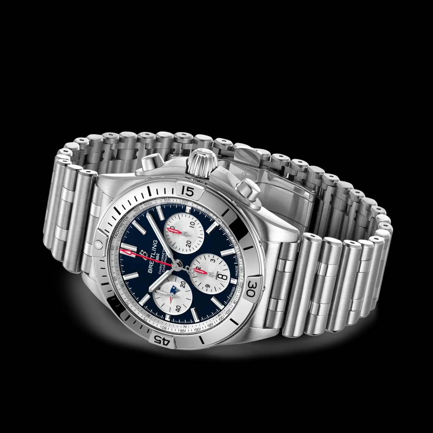 Breitling Chronomat B01 42 NFL New England Patriots Edition – Çelik Bilezik (AB01345B1C7A1) 3