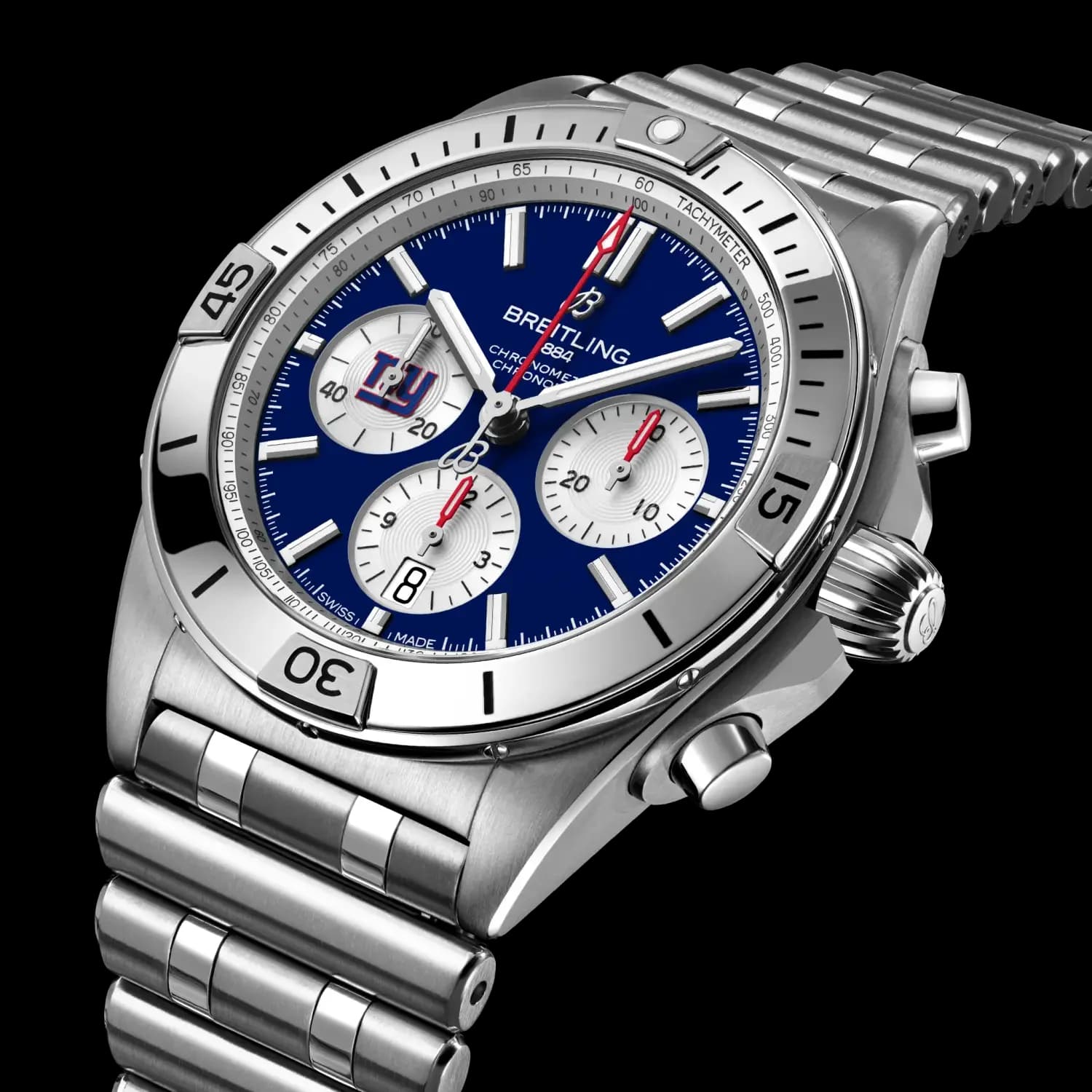 Breitling Chronomat B01 42 NFL New York Giants Edition – Çelik Bilezik (AB01345B1CAA1) 2