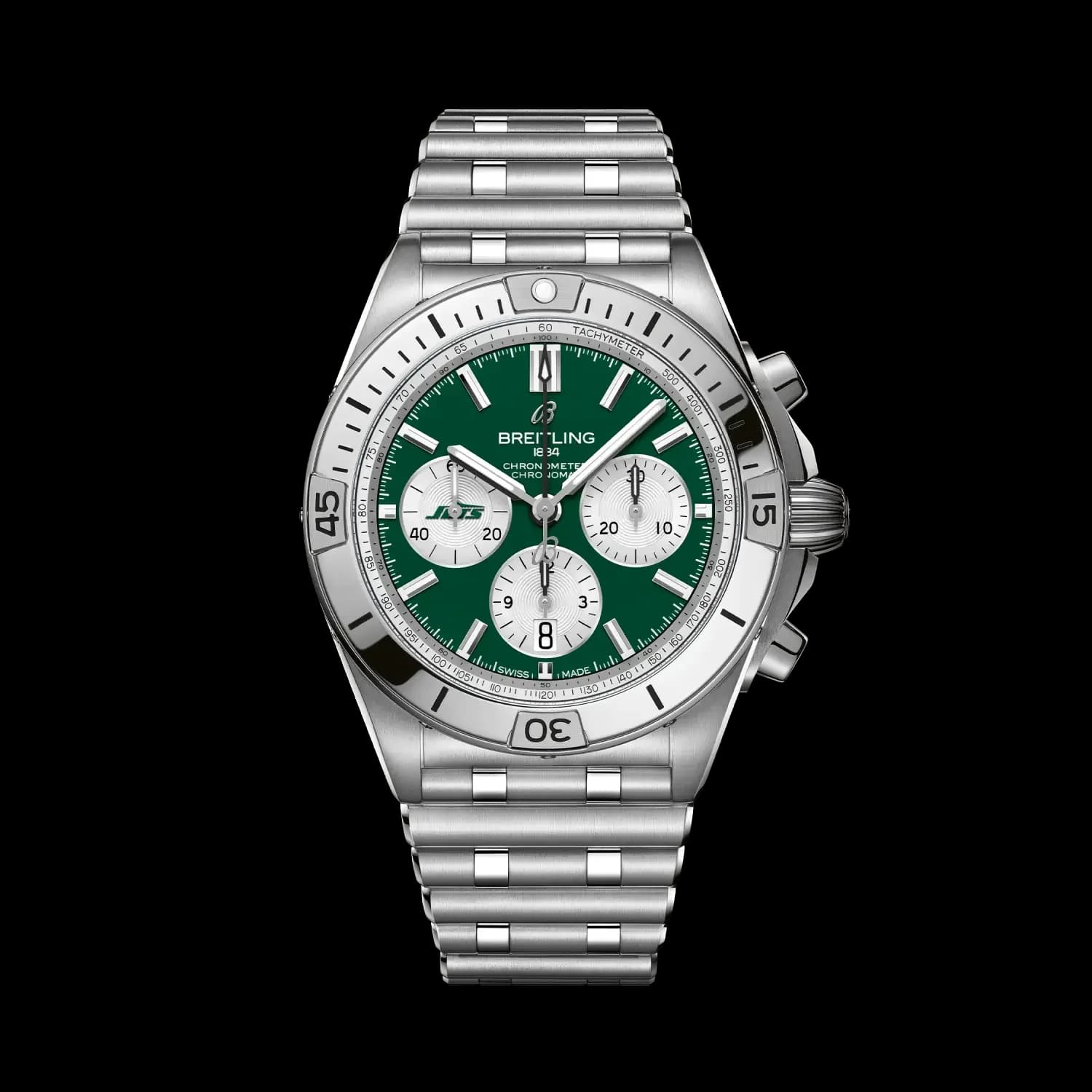 Breitling Chronomat B01 42 NFL New York Jets Edition – Çelik Bilezik (AB01345B1L5A1) 1