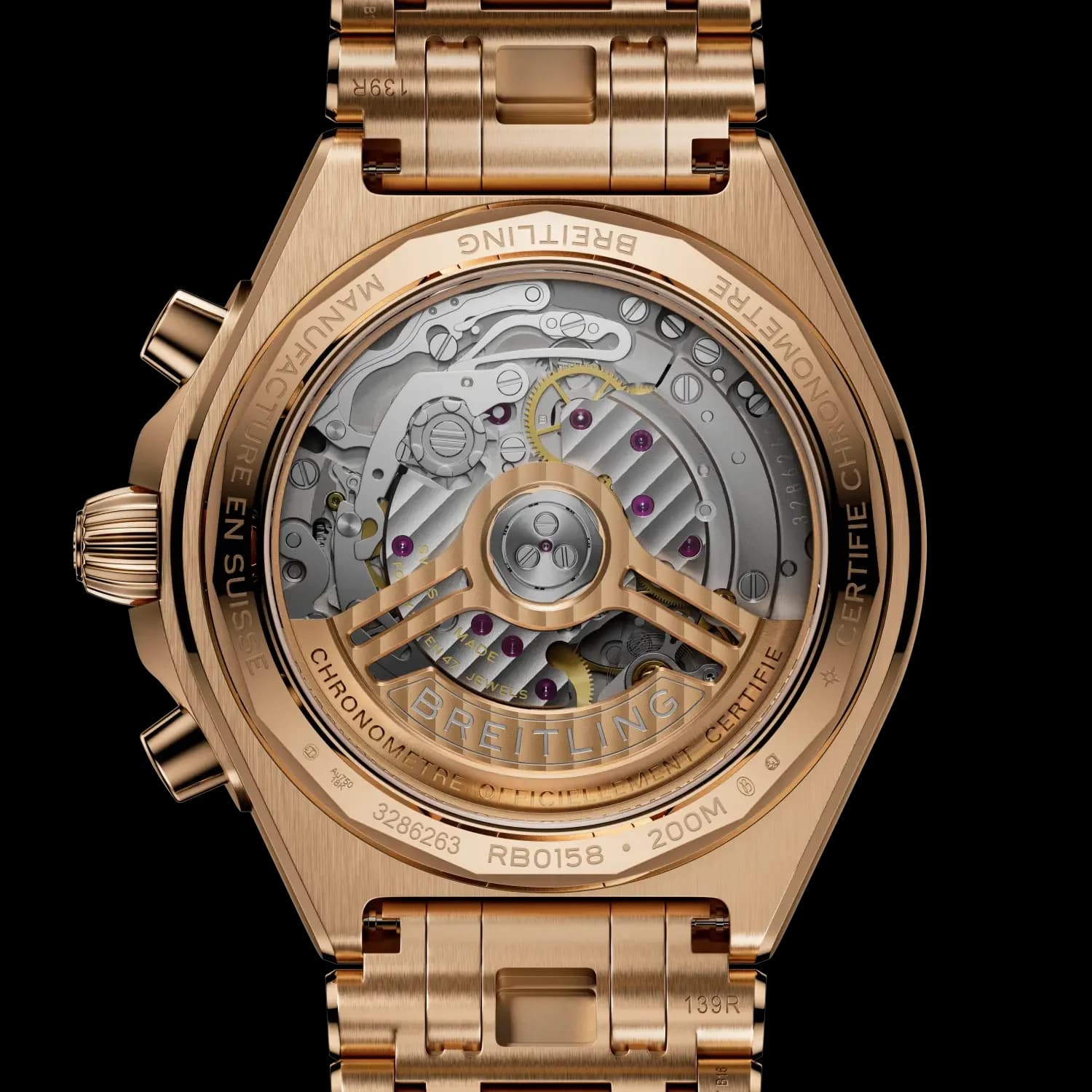 Breitling Chronomat B01 Chronograph 42 – Kırmızı Altın, Kırmızı Altın Bilezik 3