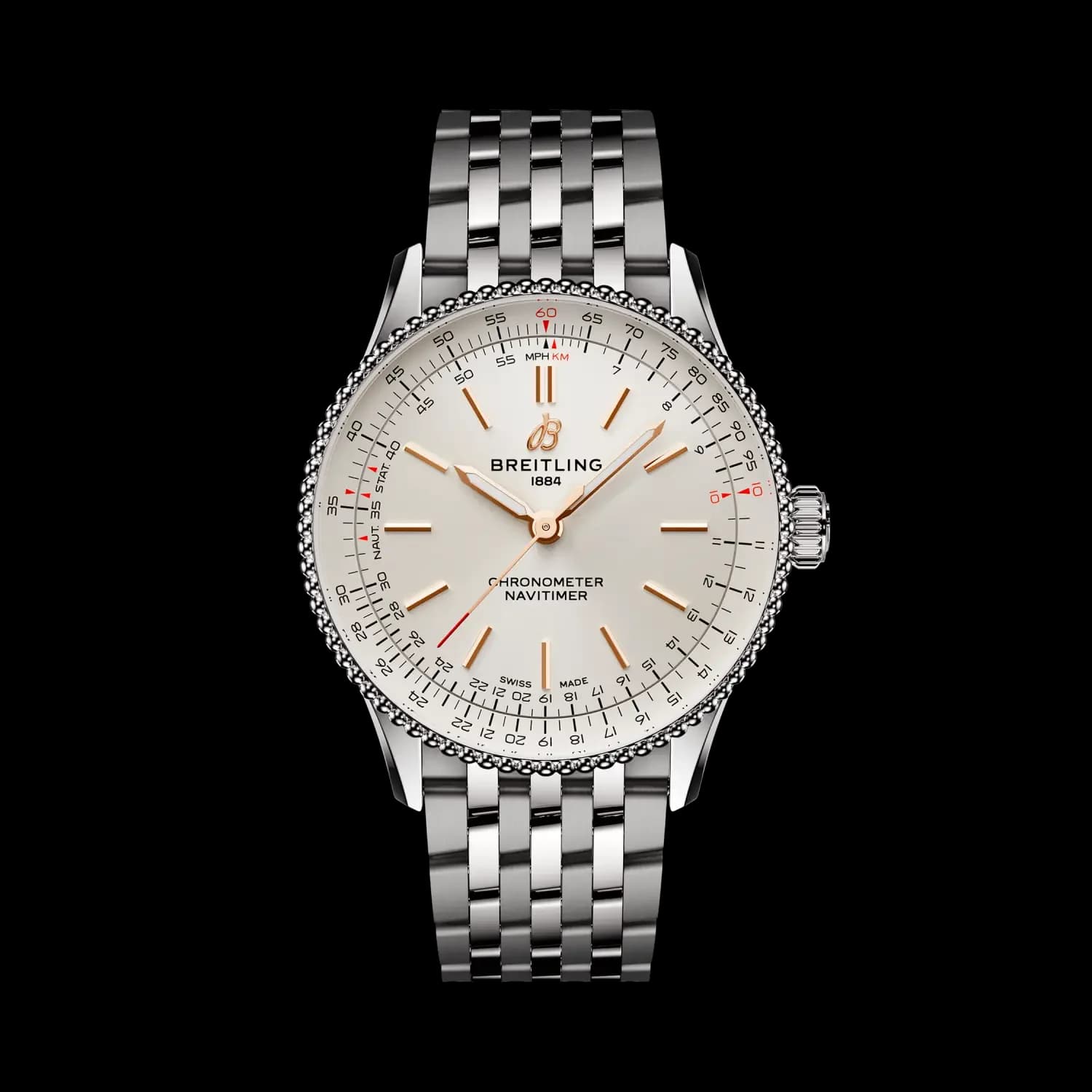 Breitling Navitimer Automatic 36 – Çelik, Krem Kadran, Çelik Bilezik 1