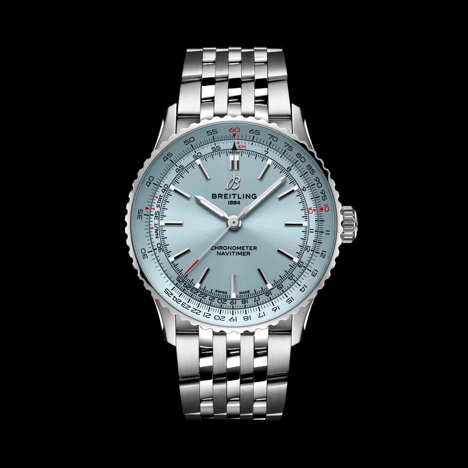 Breitling Navitimer Automatic 41 – Çelik, Buz Mavisi Kadran, Çelik Bilezik 1