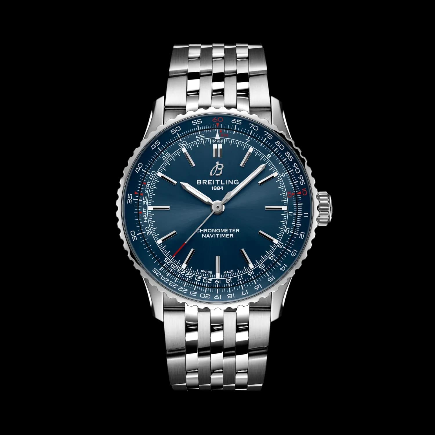 Breitling Navitimer Automatic 41 – Çelik, Mavi Kadran, Çelik Bilezik 1