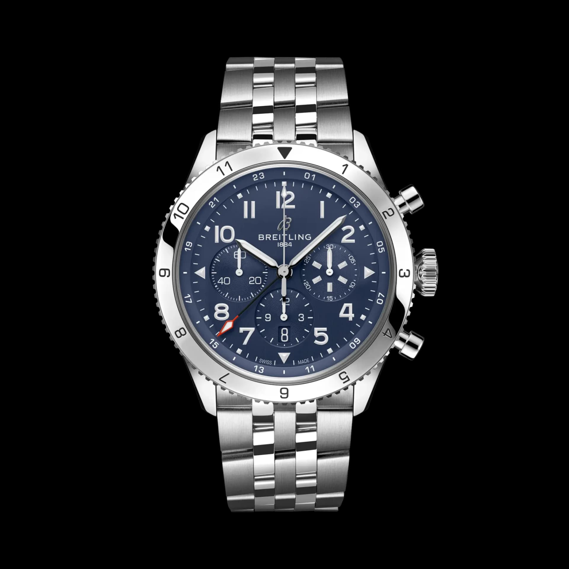 Breitling Super AVI B04 Chronograph GMT 46 Tribute to Vought F4U Corsair – Çelik, Çelik Bilezik 1