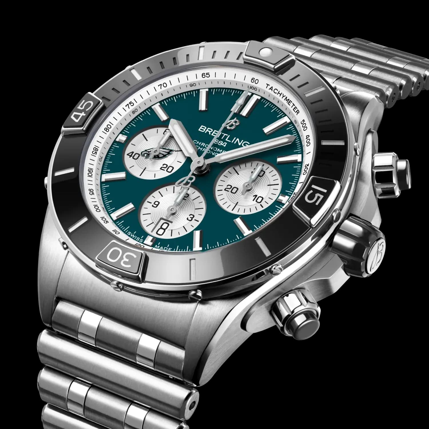 Breitling Super Chronomat B01 Chronograph 44 NFL Philadelphia Eagles – Çelik 2