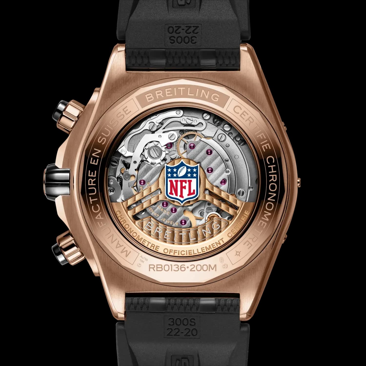 Breitling Super Chronomat B01 Chronograph 44 NFL San Francisco 49ers – Kırmızı Altın 3