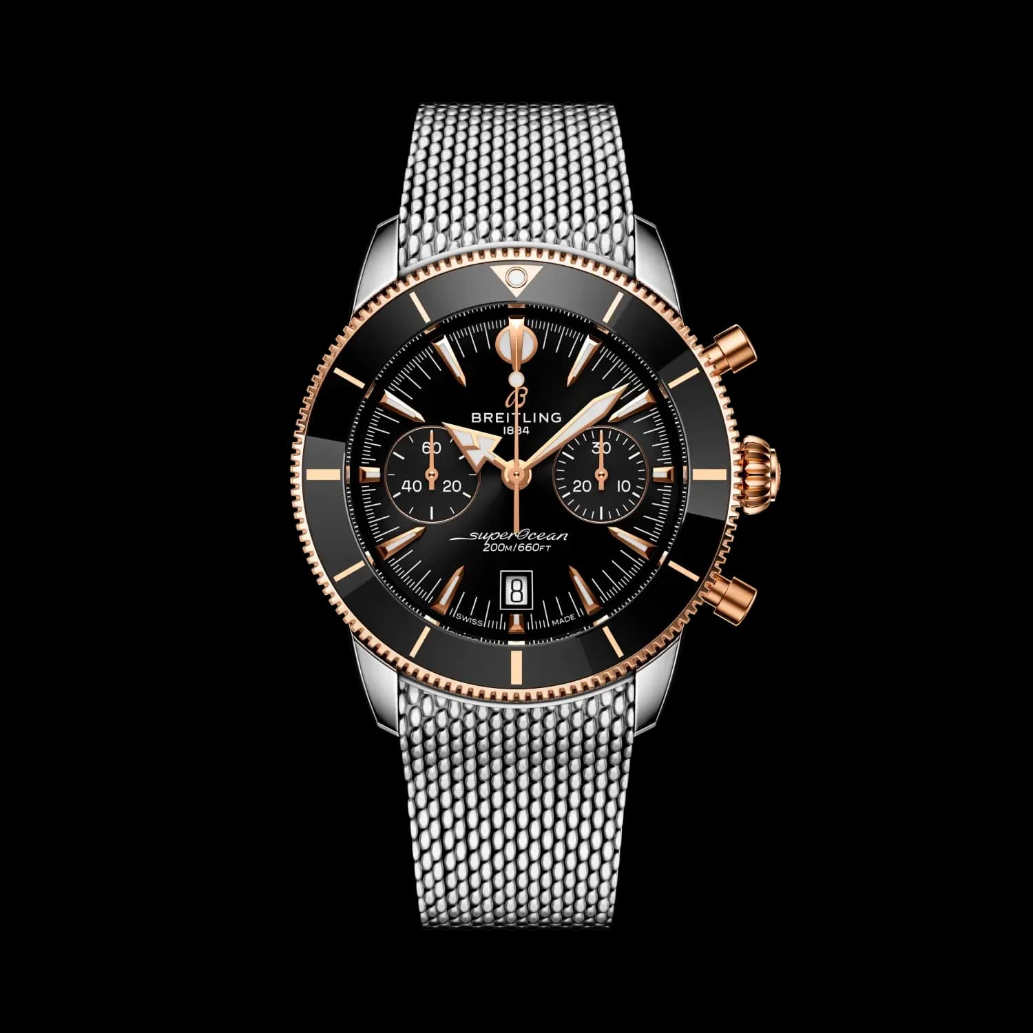 Breitling Superocean Heritage B01 Chronograph 42 – Çelik ve Kırmızı Altın, Çelik Bilezik 1