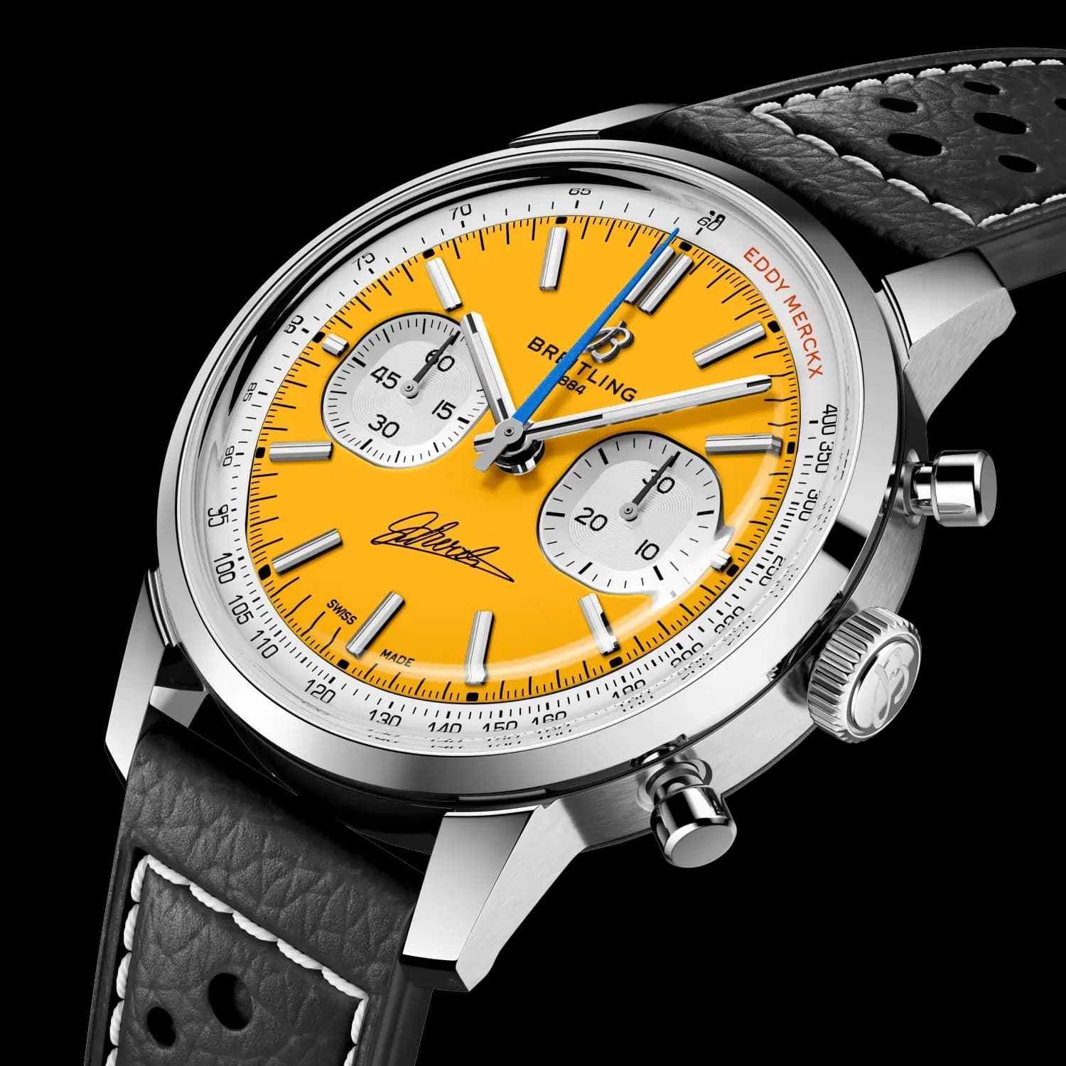Breitling Top Time B01 Chronograph 41 Eddy Merckx – Siyah Dana Derisi Kayış 2