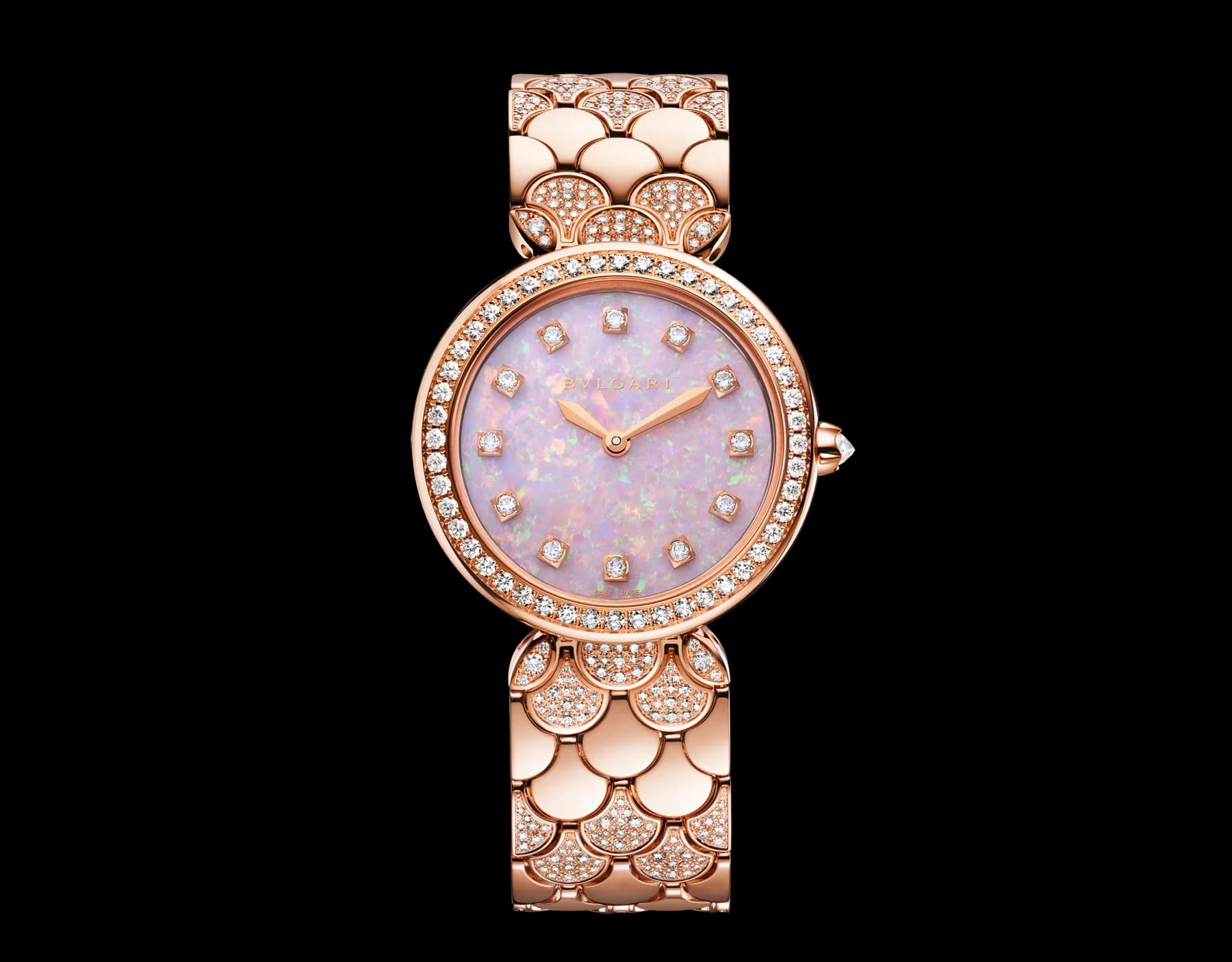 Bvlgari Divas' Dream 33 mm – Pembe Altın, Pırlantalı, Pembe Kadran