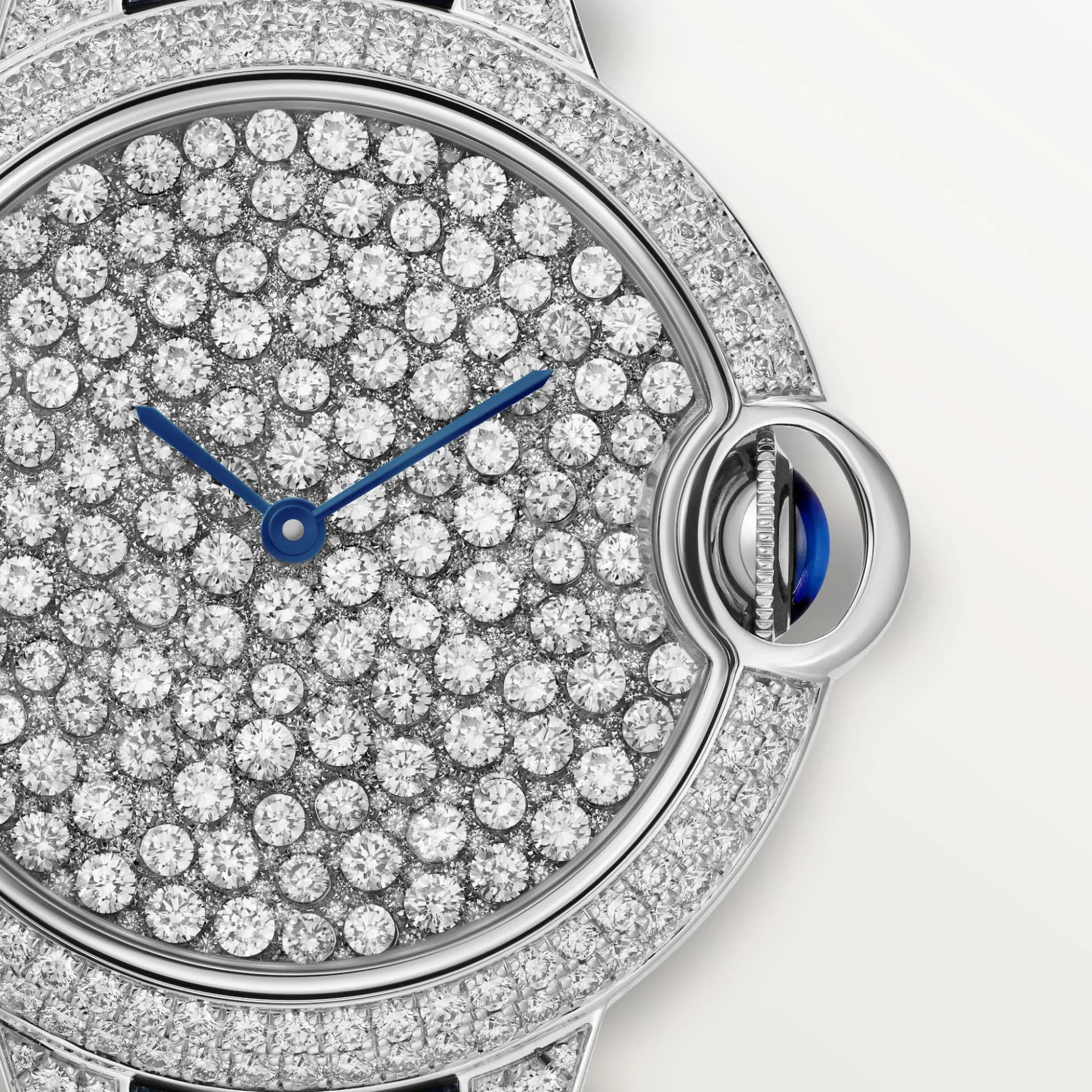 Cartier Ballon Bleu de Cartier 37 mm – Beyaz Altın, Pırlanta, Mavi Timsah Derisi Kayış 3