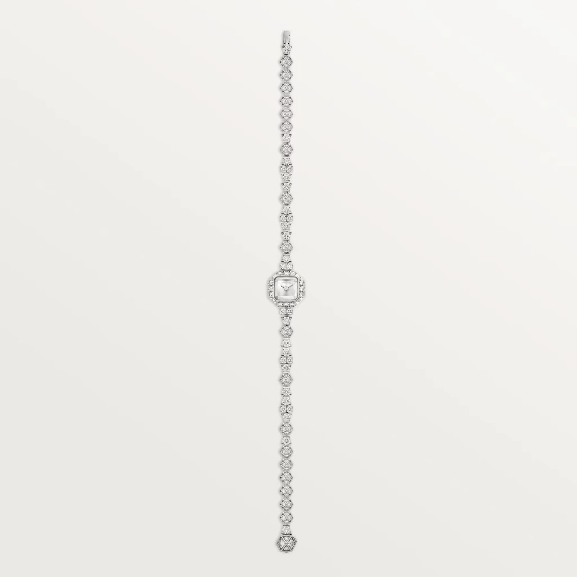 Cartier Jewelry Watch – Beyaz Altın, Pırlanta, Gümüş Kadran 3