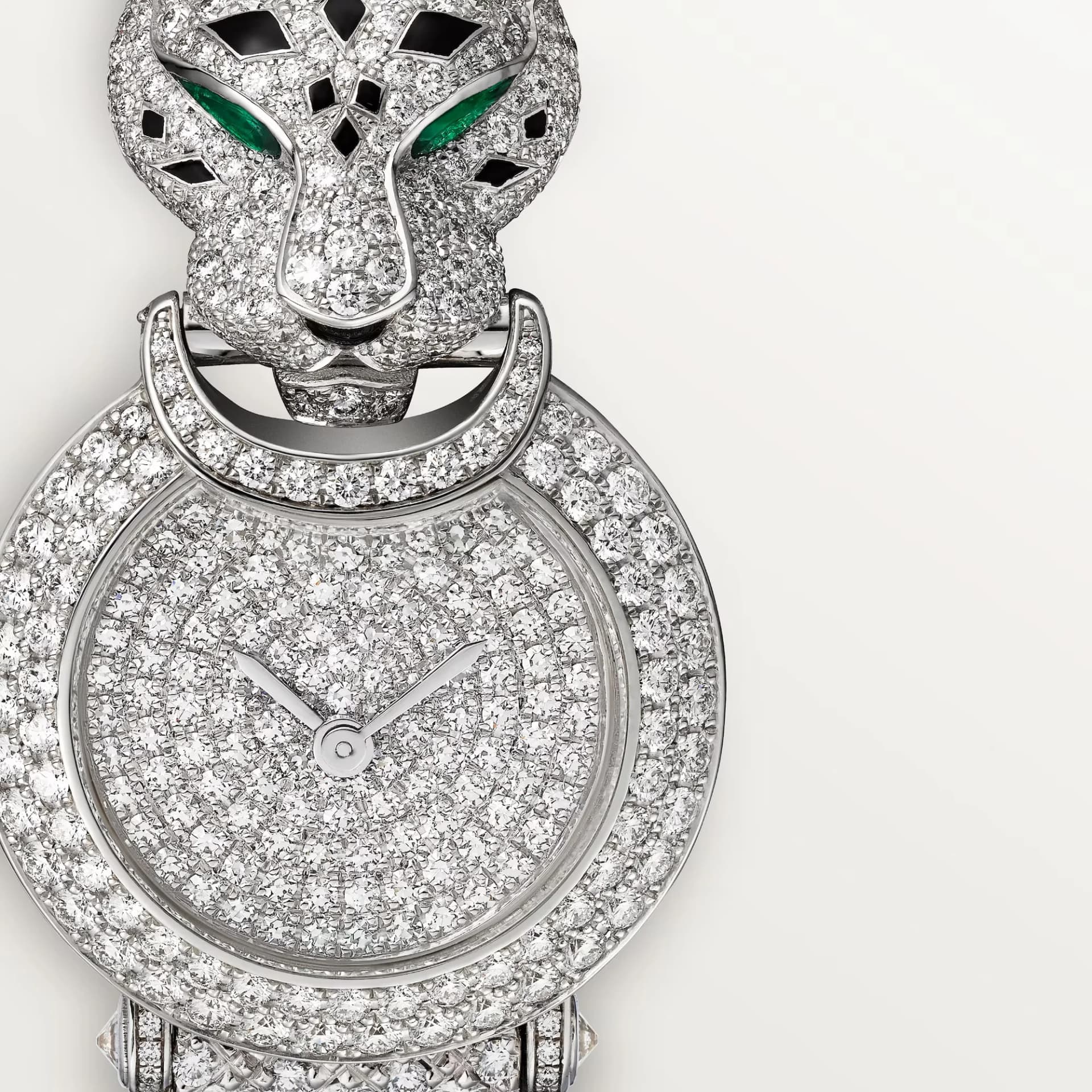 Cartier La Panthère de Cartier – Beyaz Altın, Zümrüt, Pırlantalı Kadran 2