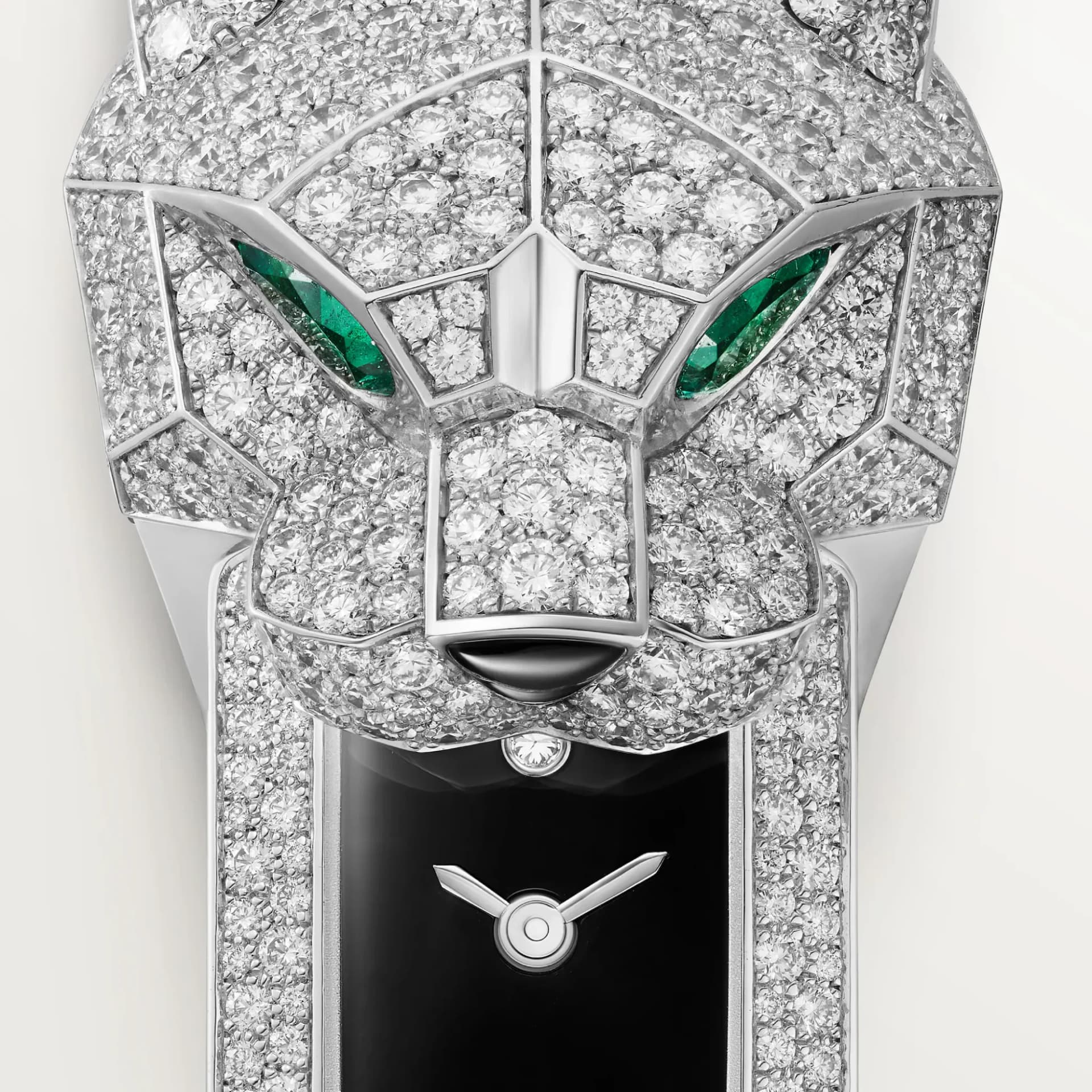 Cartier La Panthère de Cartier – Beyaz Altın, Zümrüt, Siyah Kadran 3