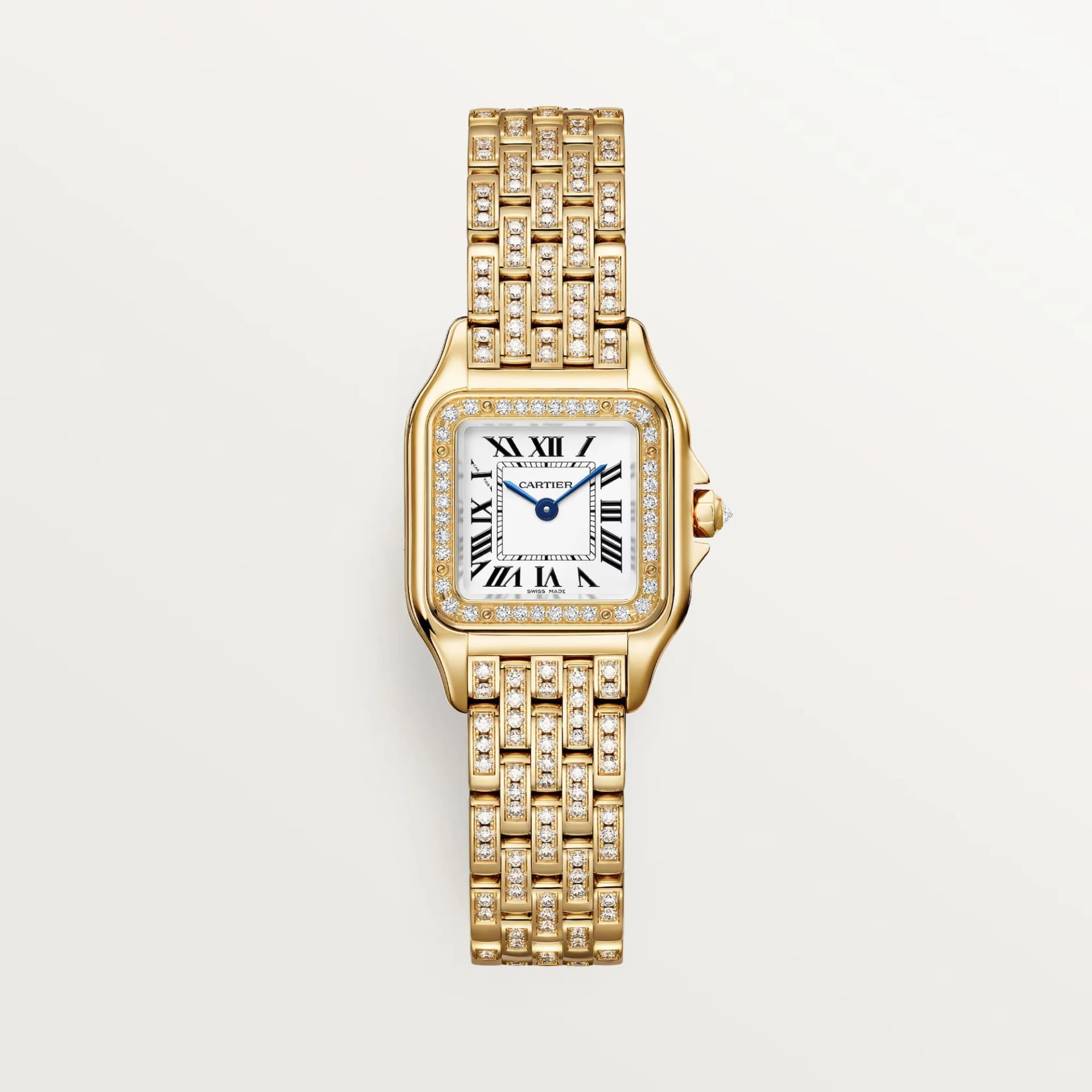 Cartier Panthère de Cartier Small Model – Sarı Altın, Pırlanta, Gümüş Kadran, Pırlantalı Bilezik 1