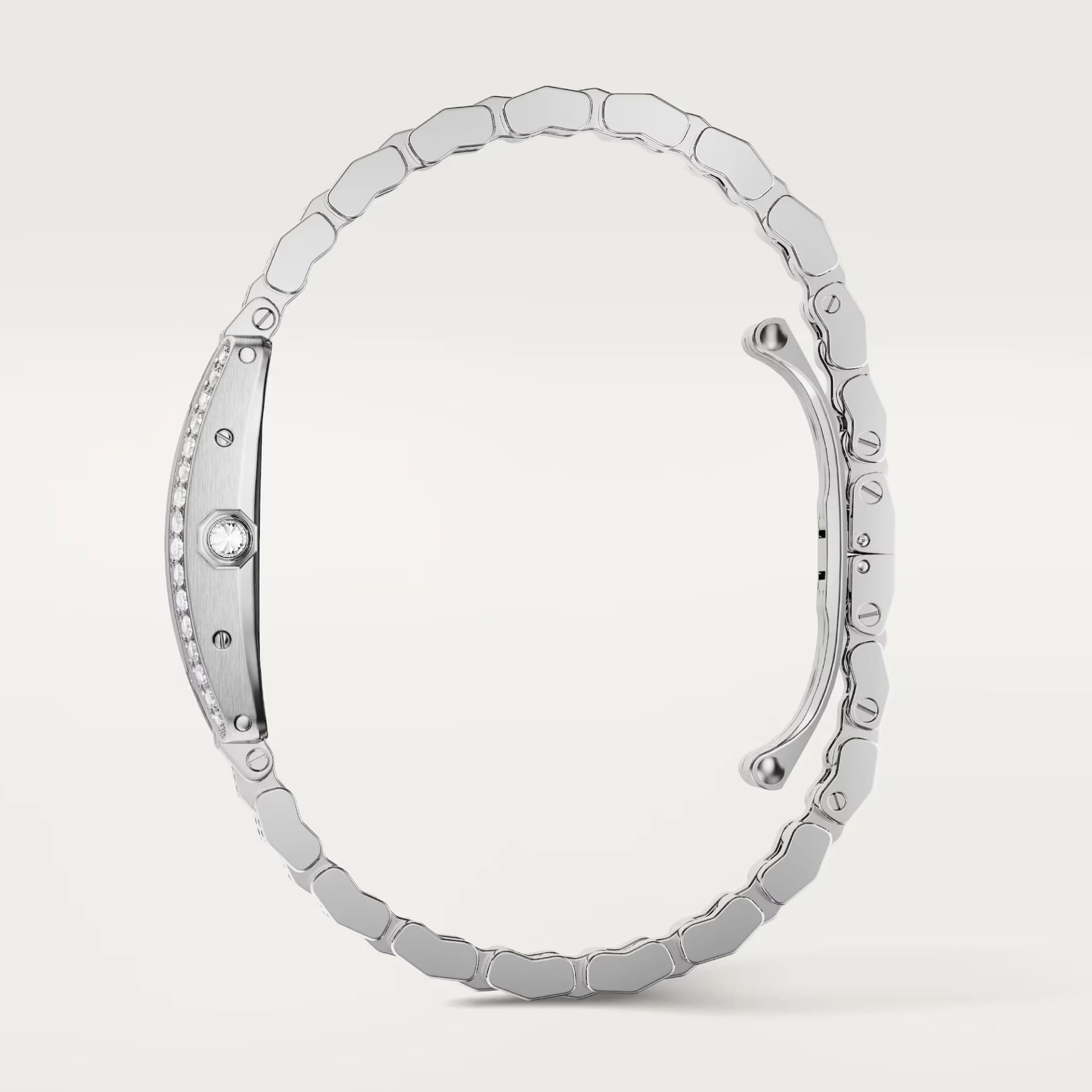 Cartier Tank Américaine Small Model – Beyaz Altın, Pırlanta, Uzun Pil Ömürlü 2