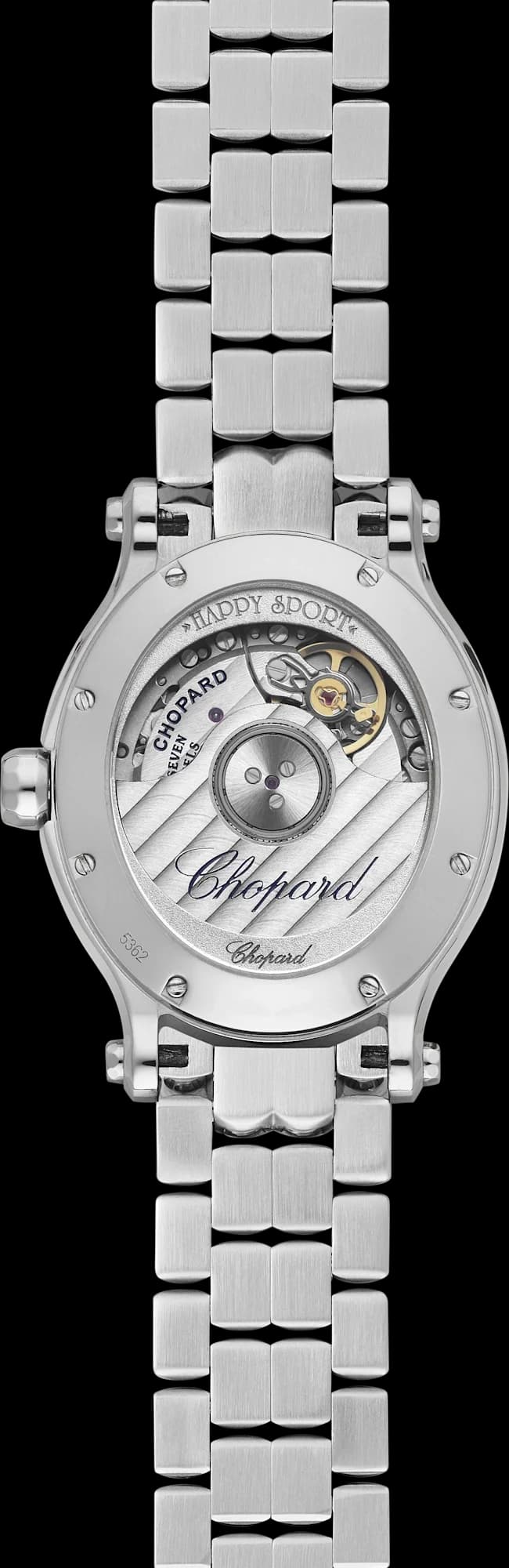 Chopard Happy Sport 29 x 31 mm – Çelik, Gümüş Kadran, Çelik Bilezik, Pırlanta Çerçeve 2