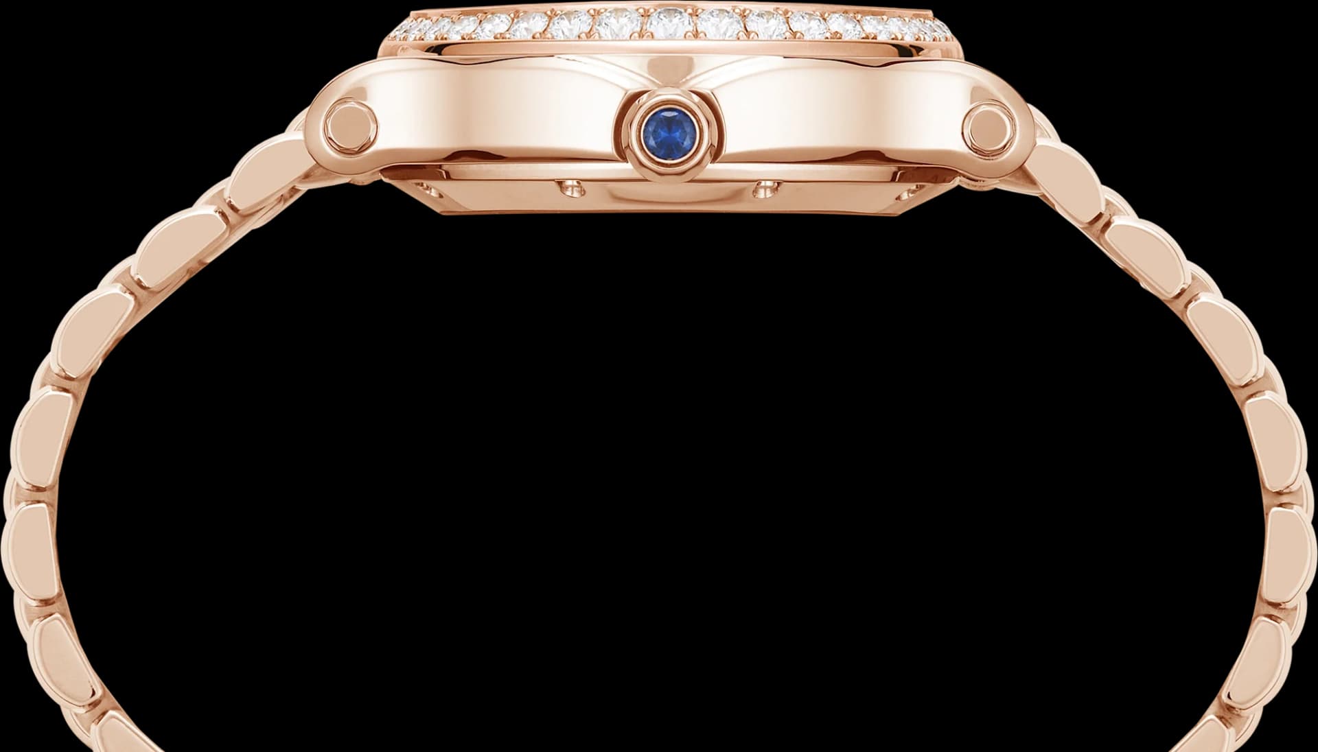 Chopard Happy Sport 29 x 31 mm – Pembe Altın, Gümüş Kadran, Pembe Altın Bilezik 3