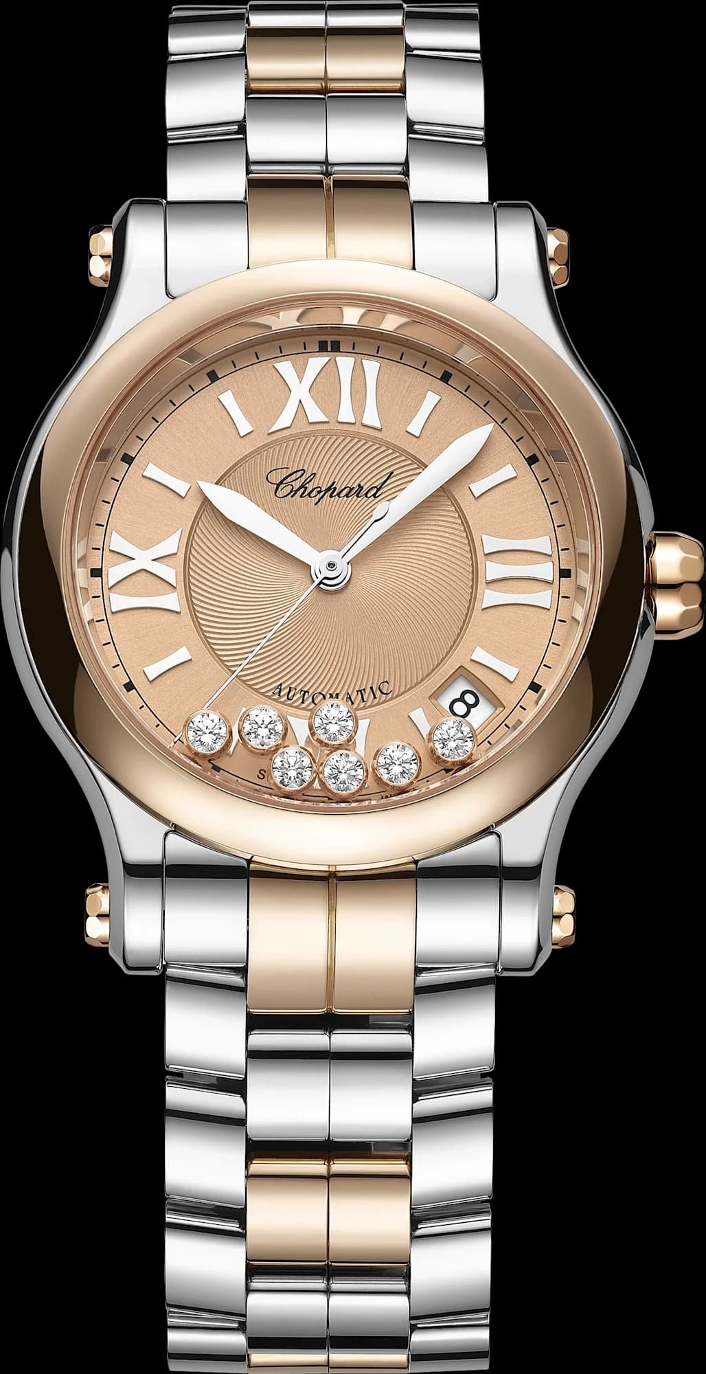 Chopard Happy Sport 36 mm – Çelik ve Pembe Altın, Pembe Altın Rengi Kadran 1